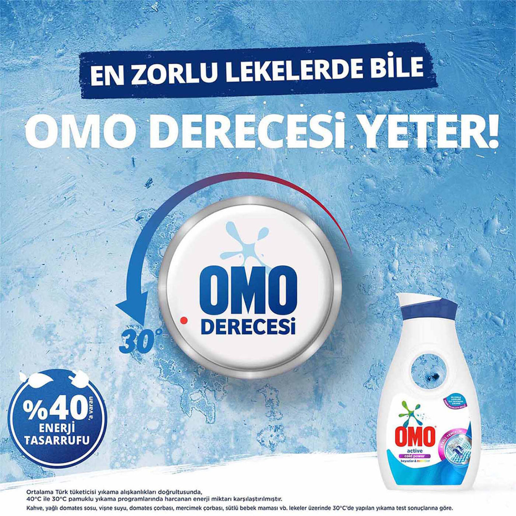 Omo Sıvı Çamaşır Deterjanı Active Beyazlar ve Renkliler 910 ML 14 Yıkama - Görsel 4