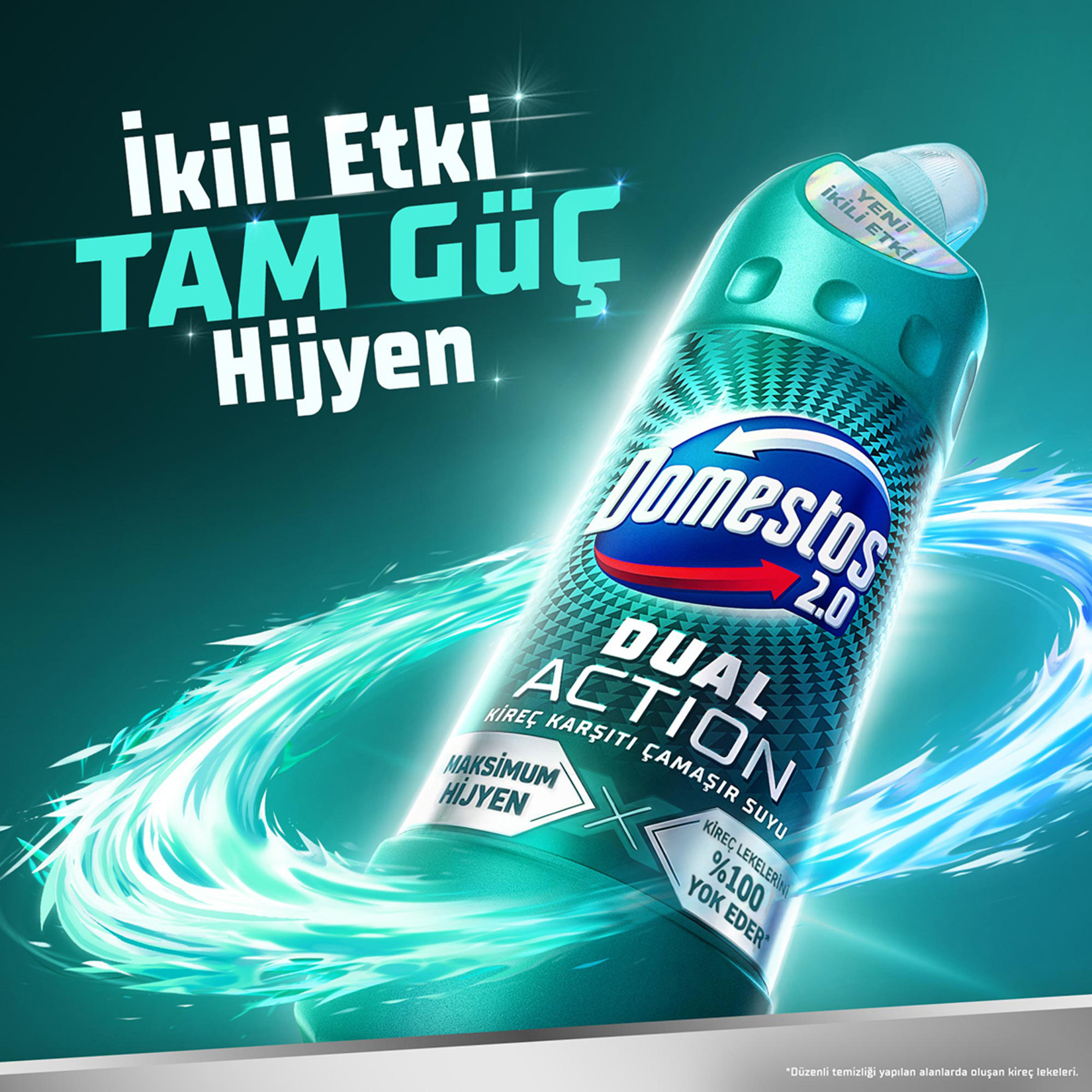 Domestos Dual Action Kireç Karşıtı Çamaşır Suyu 750 Ml - Görsel 3