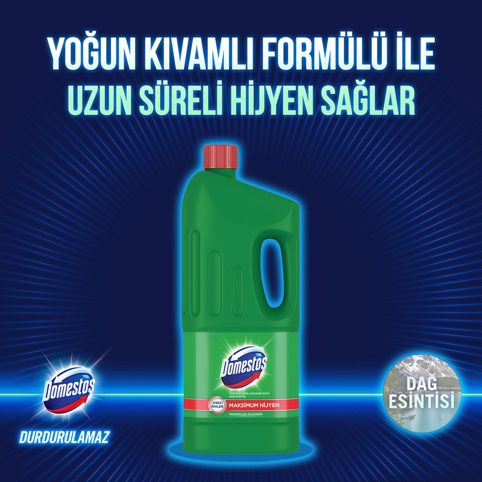 Domestos Çamaşır Suyu Çam Ferahlığı 1.850 Ml - Görsel 3