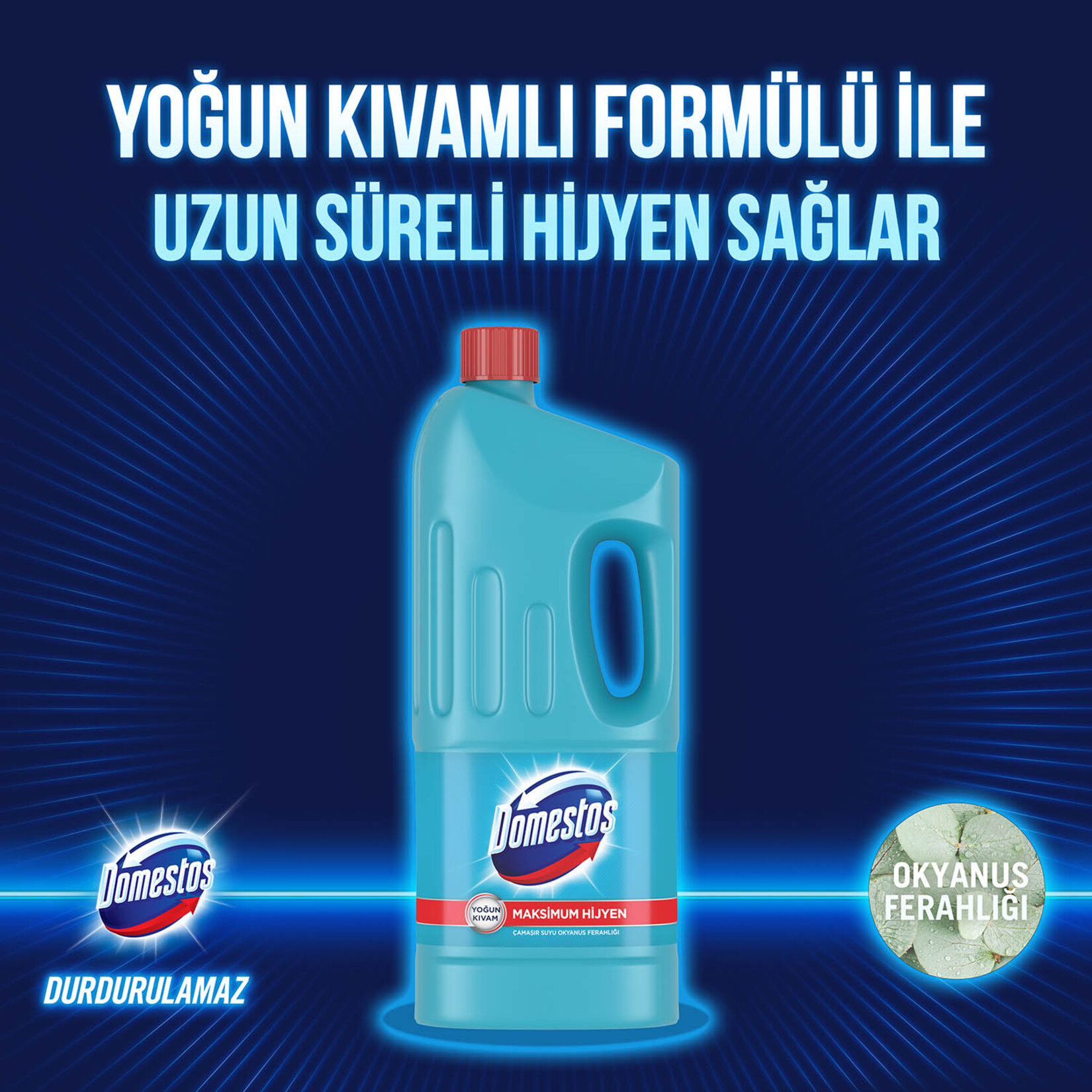 Domestos Çamaşır Suyu Okyanus Ferahlığı 1850 Ml - Görsel 3