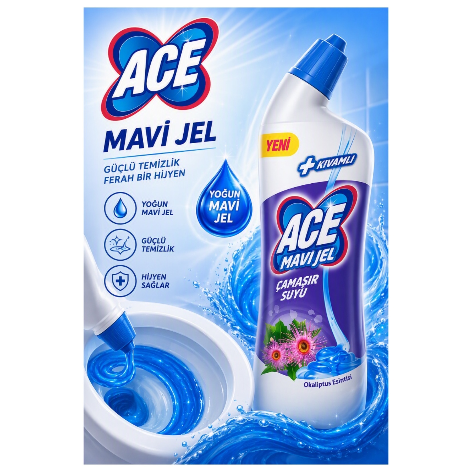 Ace Ultra Kıvamlı Çamaşır Suyu Okaliptüs 750 Ml - Görsel 6