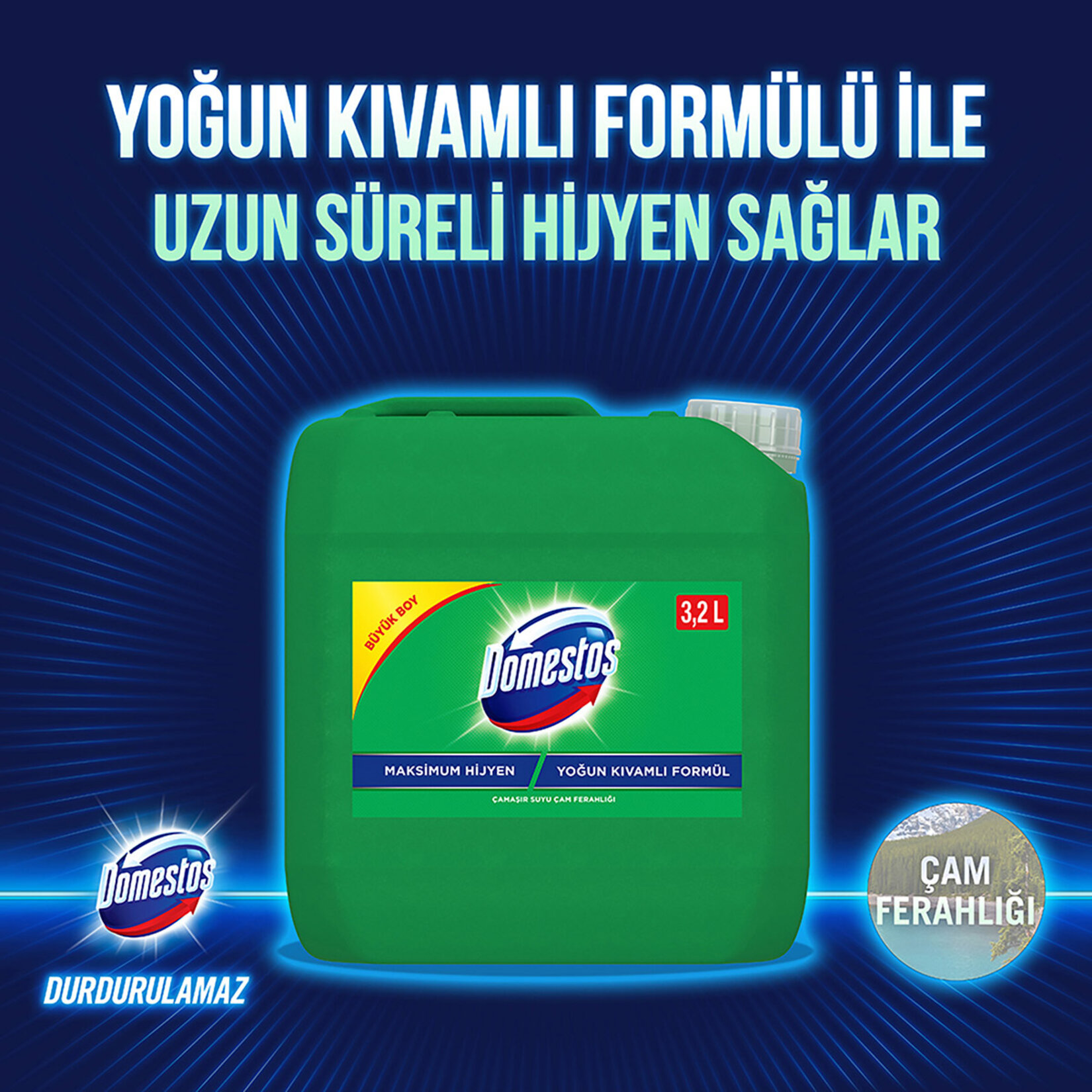 Domestos Çamaşır Suyu Çam Ferahlığı 3.240 Ml - Görsel 3