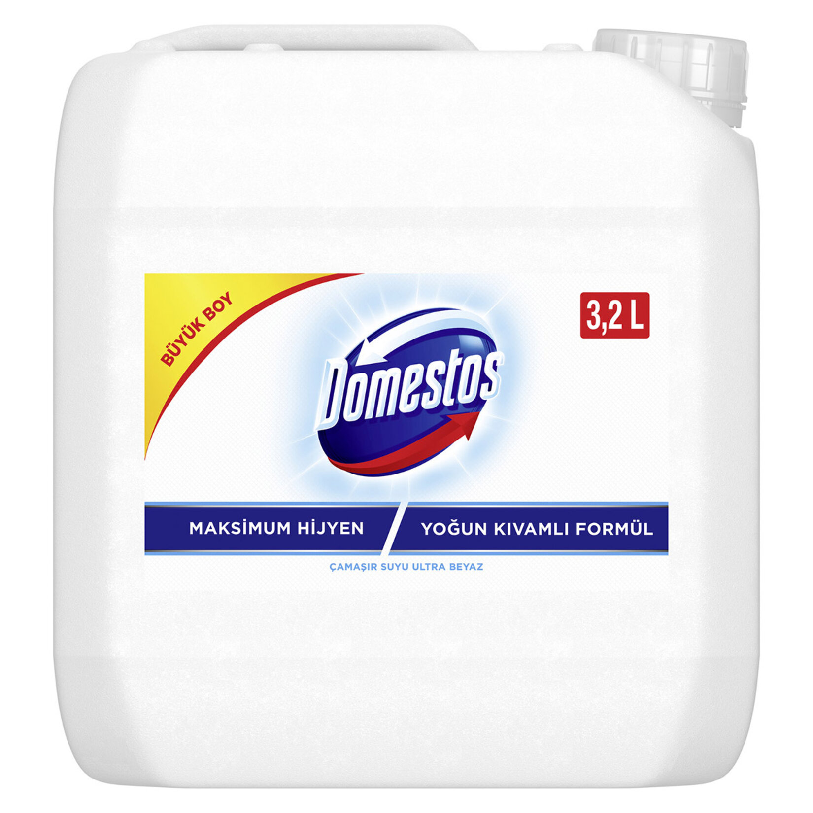 Domestos Yoğun Kıvamlı Çamaşır Suyu Ultra Beyaz Maksimum Hijyen Büyük Boy 3240 Ml - Görsel 1