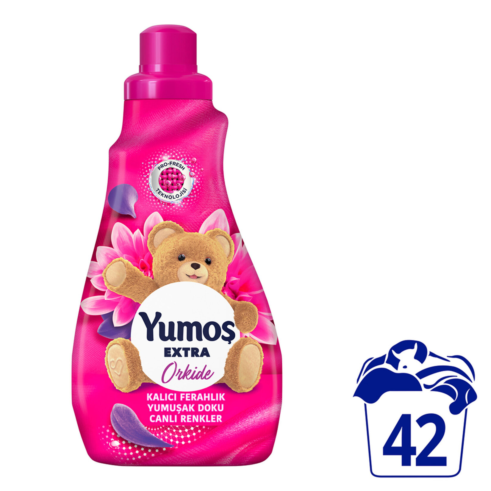 Yumoş Extra Konsantre Çamaşır Yumuşatıcı  Orkide 1008 ml 42 Yıkama - Görsel 2