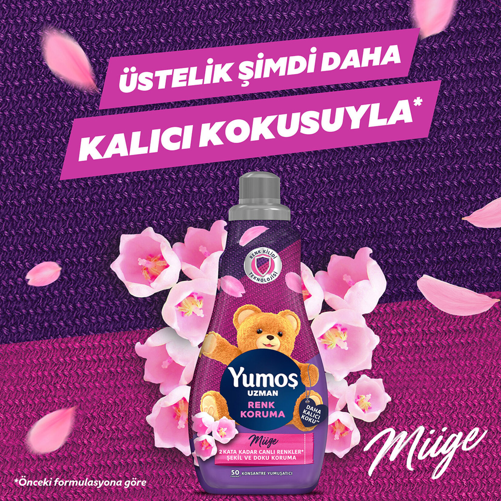 Yumoş Uzman Renk Koruma Konsantre Yumuşatıcı 1200 Ml - Görsel 5