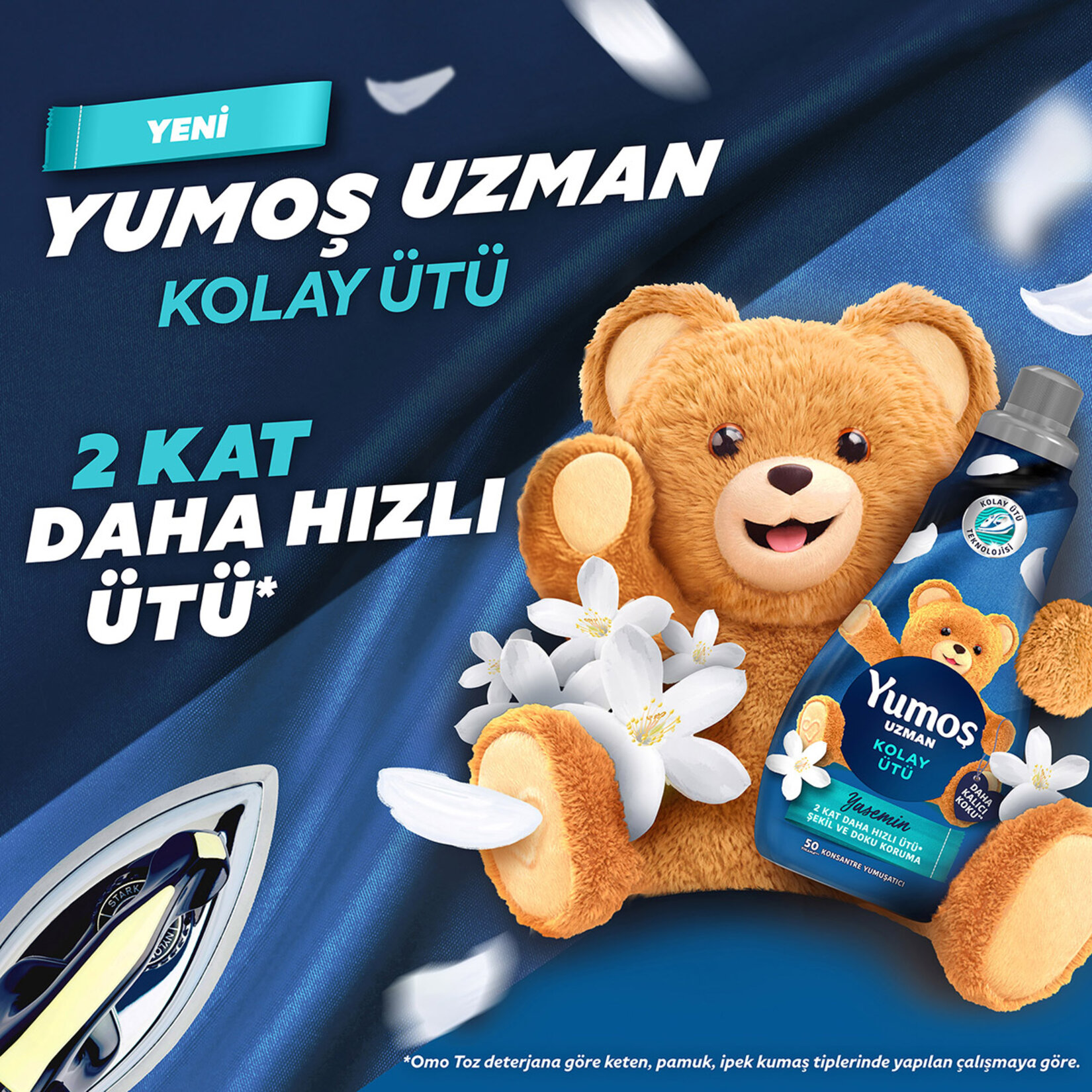 Yumoş Uzman Kolay Ütü Konsantre Yumuşatıcı 1200 Ml - Görsel 3