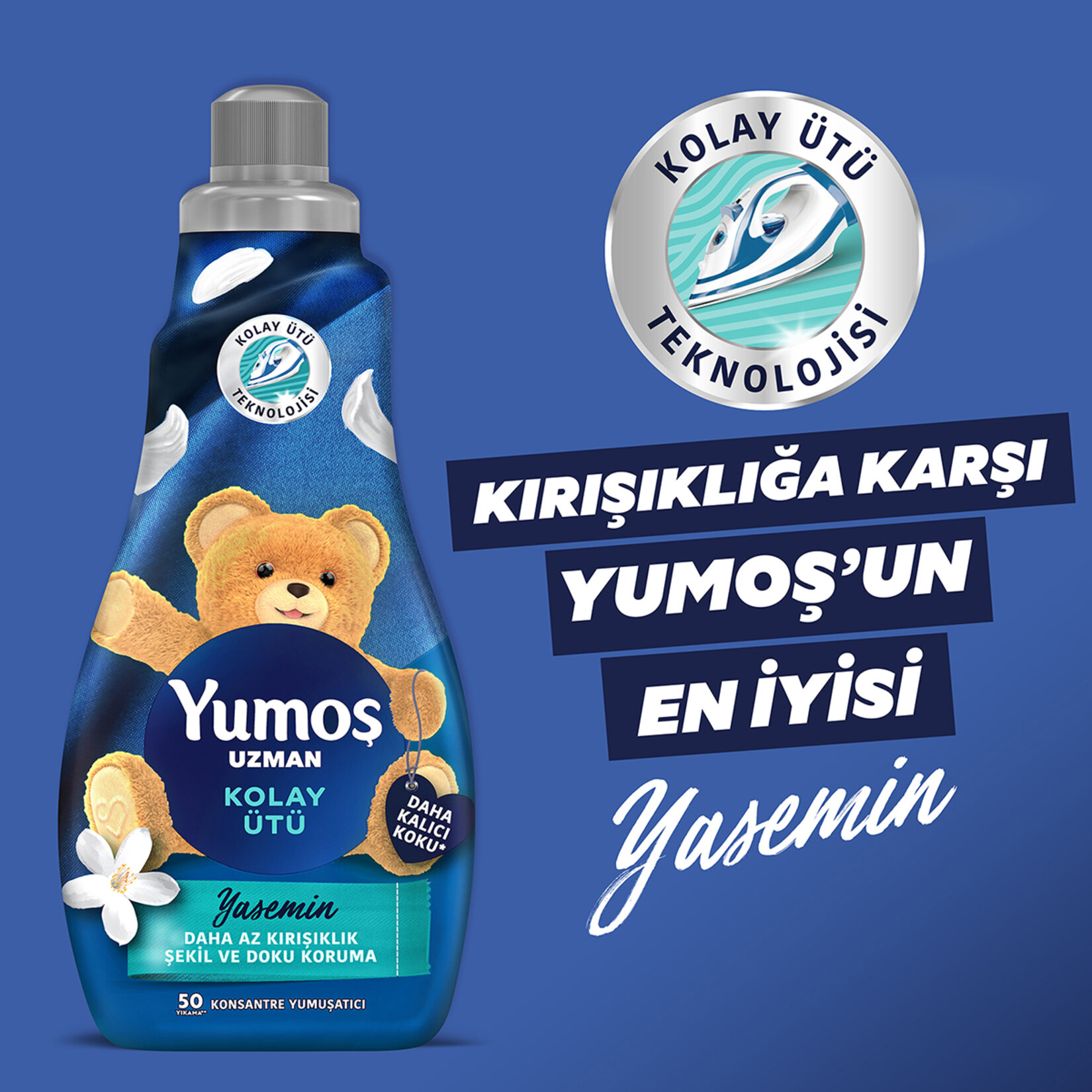 Yumoş Uzman Kolay Ütü Konsantre Yumuşatıcı 1200 Ml - Görsel 4