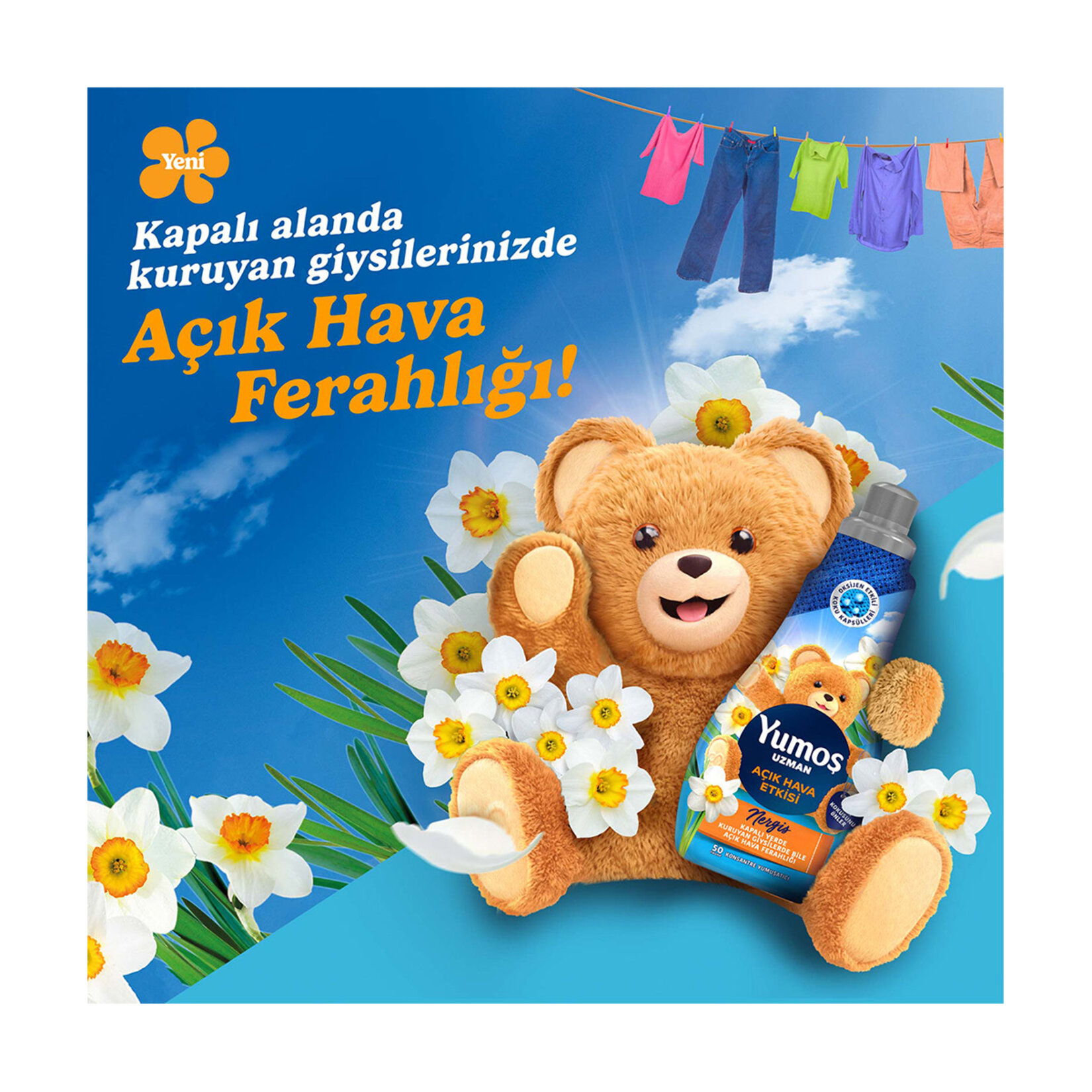 Yumoş Uzman Açık Hava Etkisi Konsantre Yumuşatıcı 1200 Ml - Görsel 3