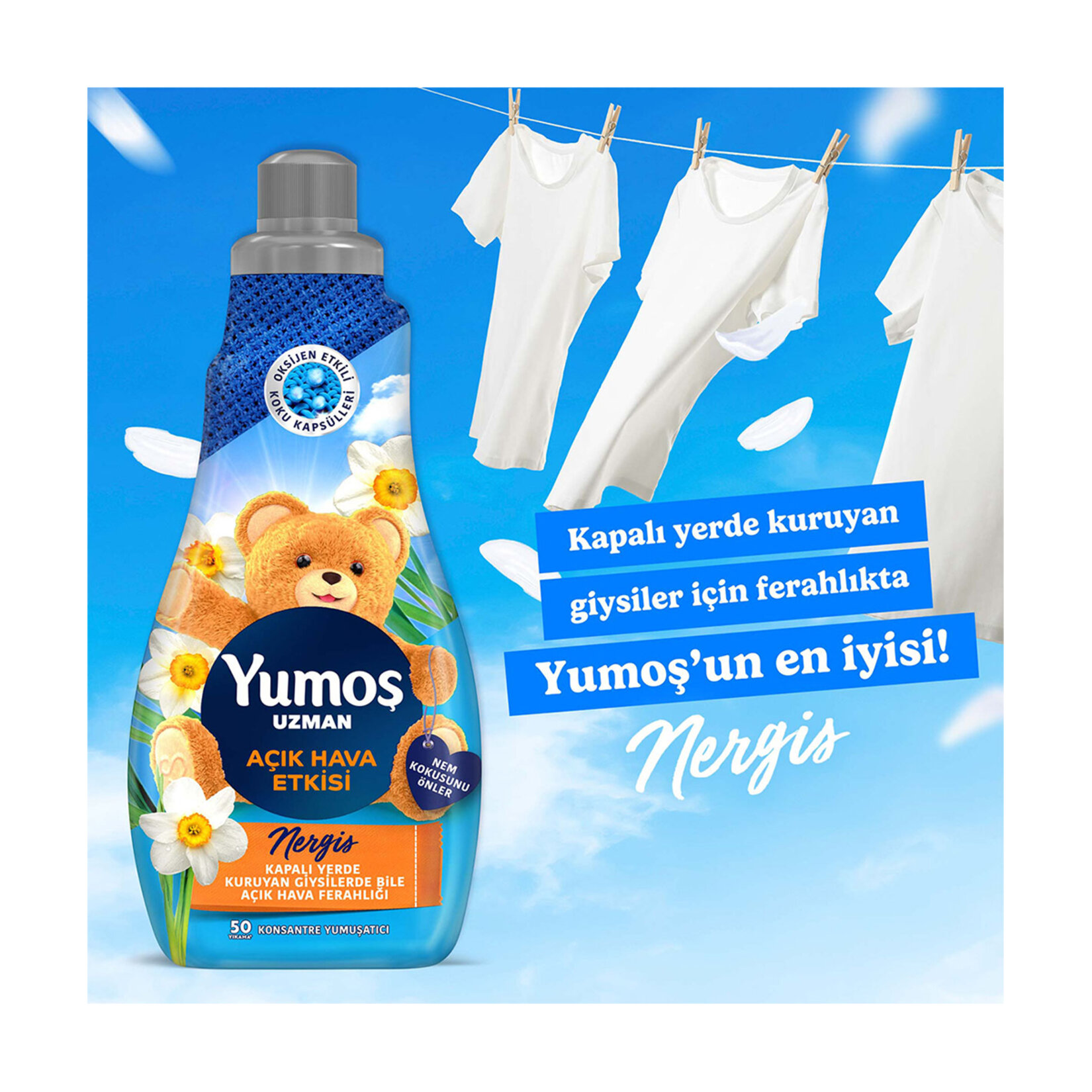 Yumoş Uzman Açık Hava Etkisi Konsantre Yumuşatıcı 1200 Ml - Görsel 4