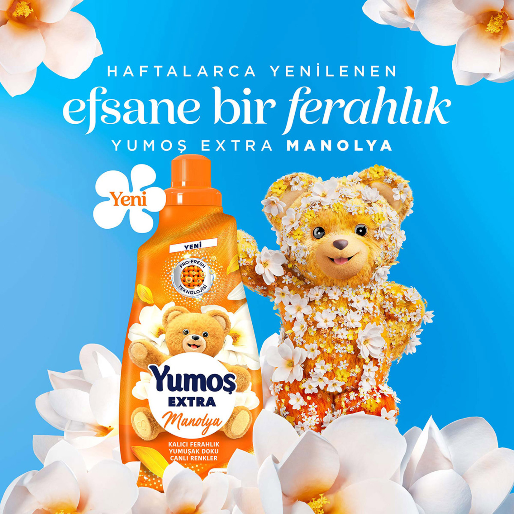 Yumoş Extra Konsantre Çamaşır Yumuşatıcı Manolya 1440 Ml - Görsel 3