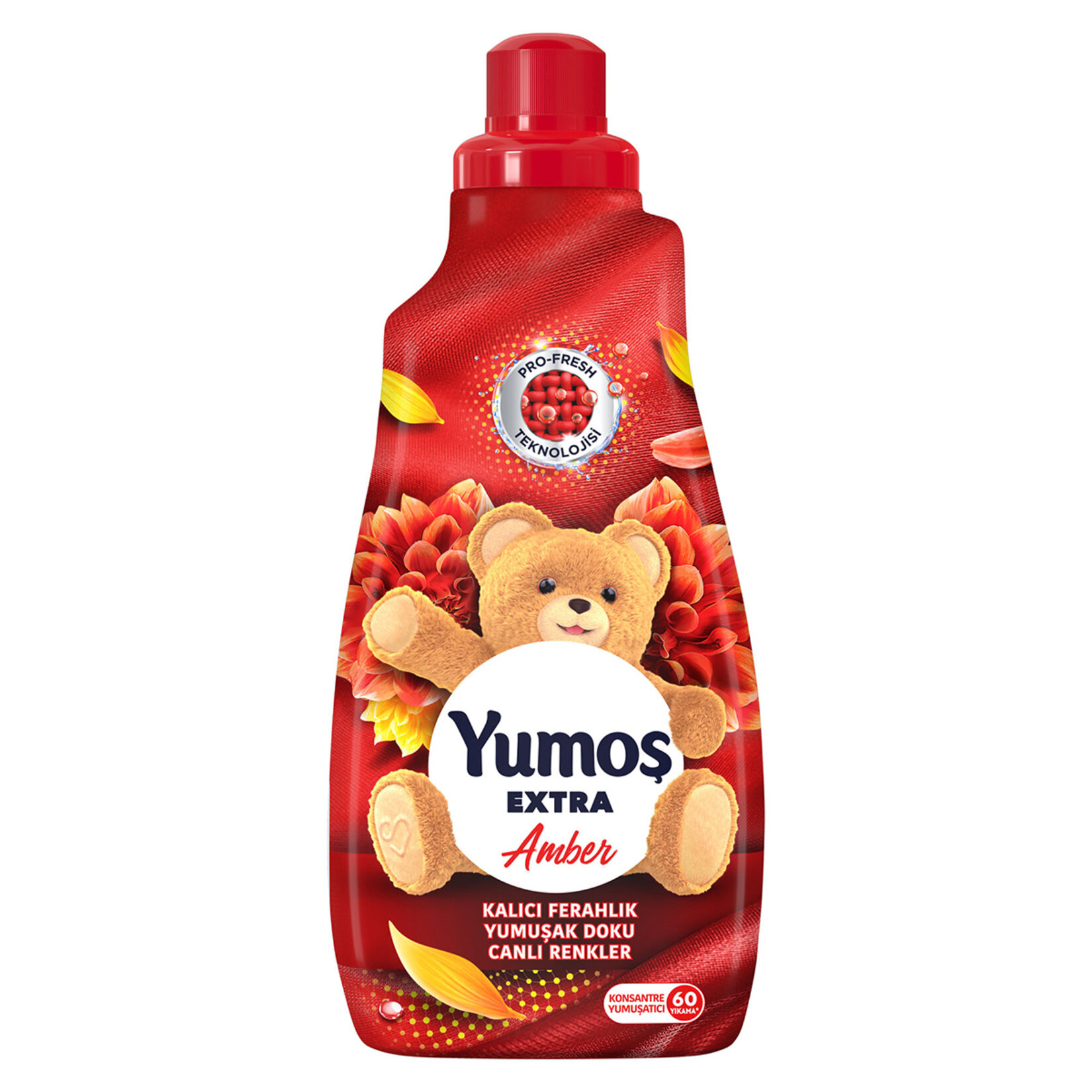 Yumoş Extra Konsantre Çamaşır Yumuşatıcı Amber 1440 ml 60 Yıkama - Görsel 1