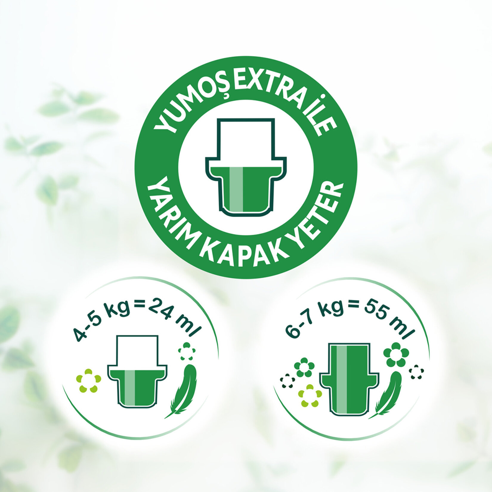 Yumoş Çamaşır Yumuşatıcısı Doğal Özler Vanilya 50 Yıkama 1200 Ml - Görsel 4