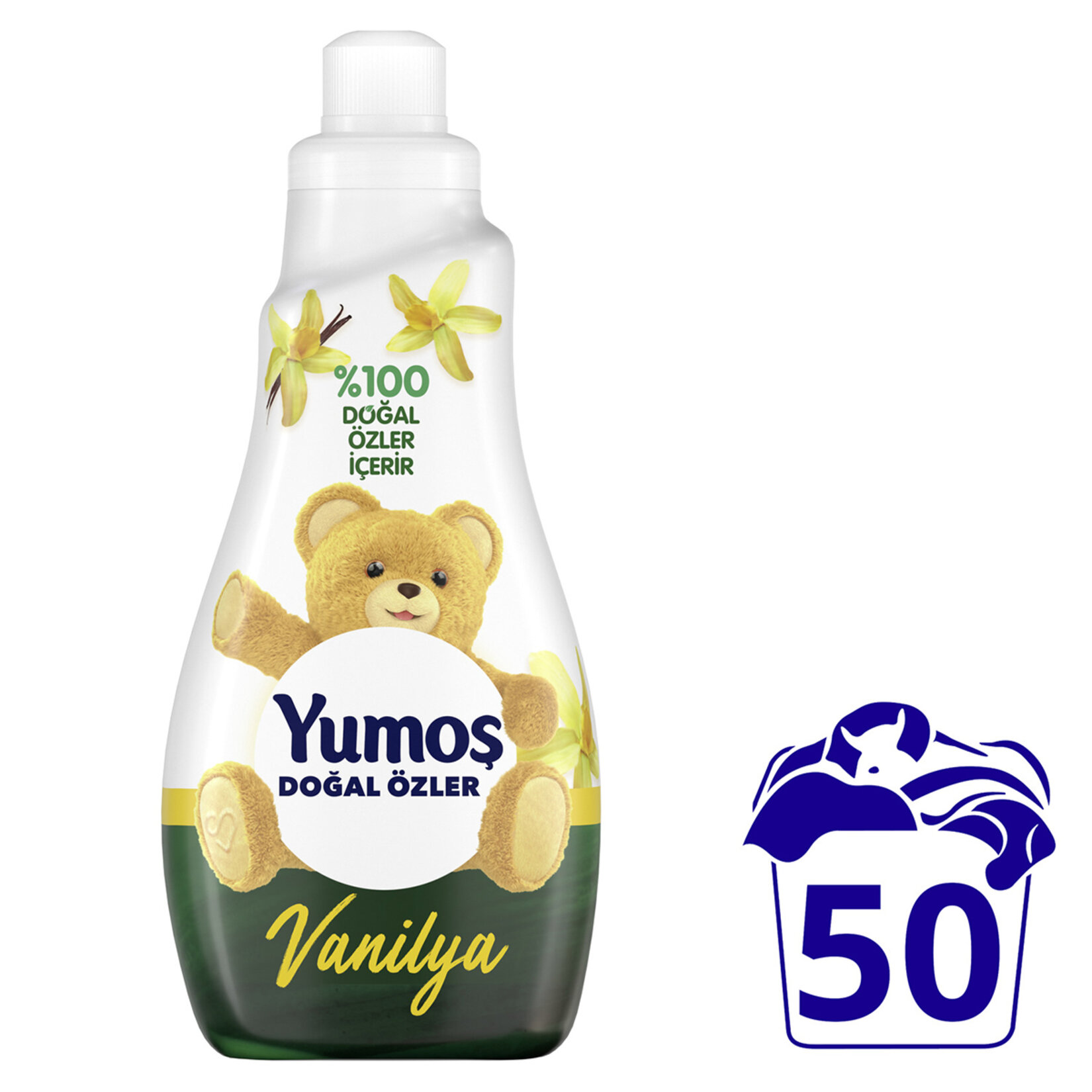 Yumoş Çamaşır Yumuşatıcısı Doğal Özler Vanilya 50 Yıkama 1200 Ml - Görsel 2