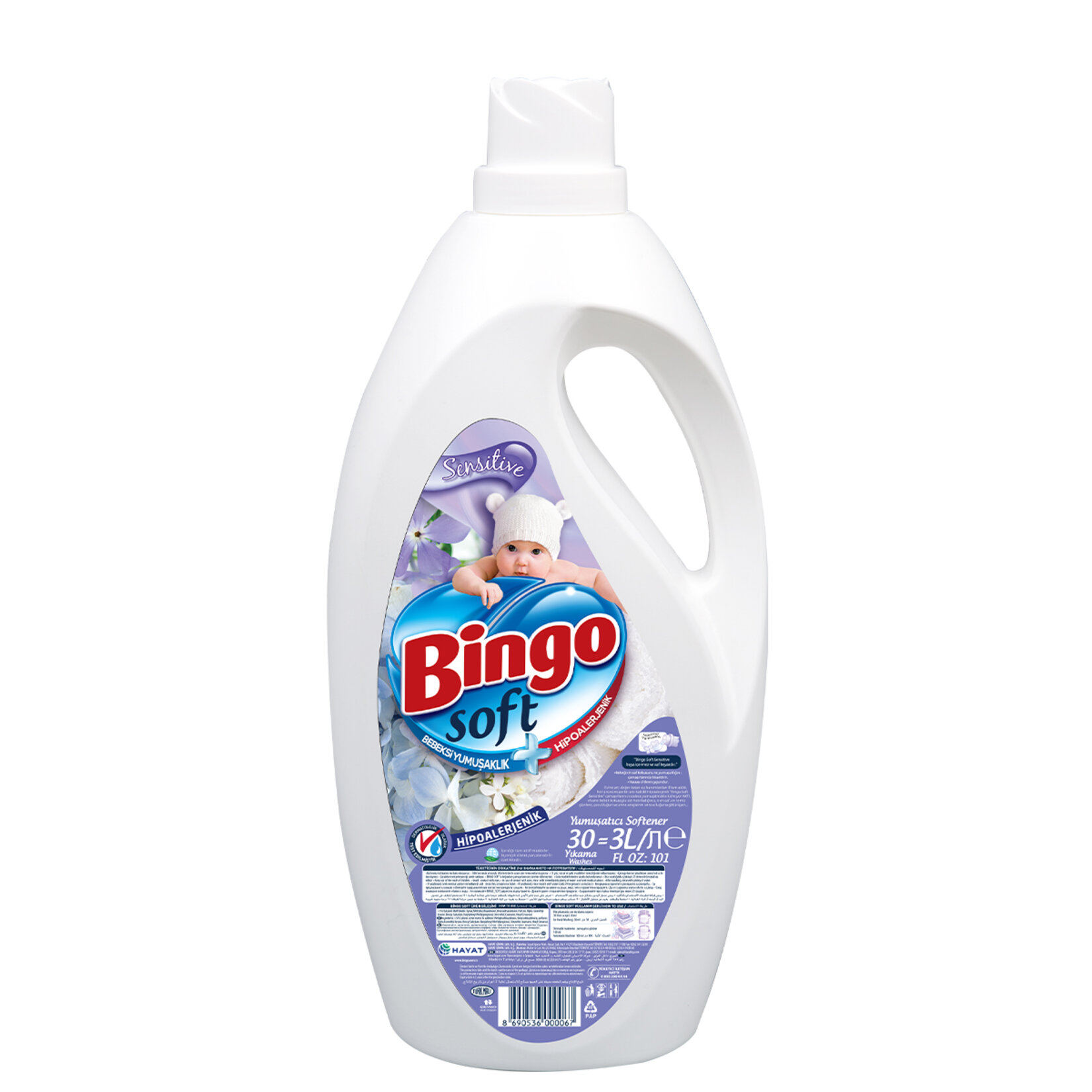 Bingo Soft Yumuşatıcı 3 L Sensitive