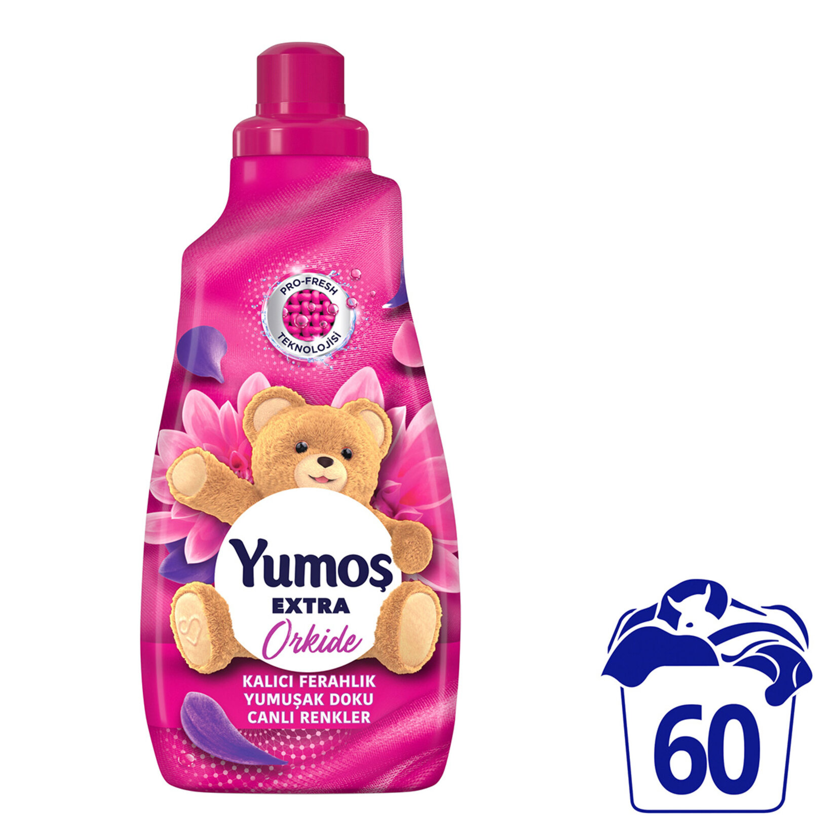 Yumoş Çamaşır Yumuşatıcısı Extra Konsantre Orkide 1440 ML 60 Yıkama - Görsel 2