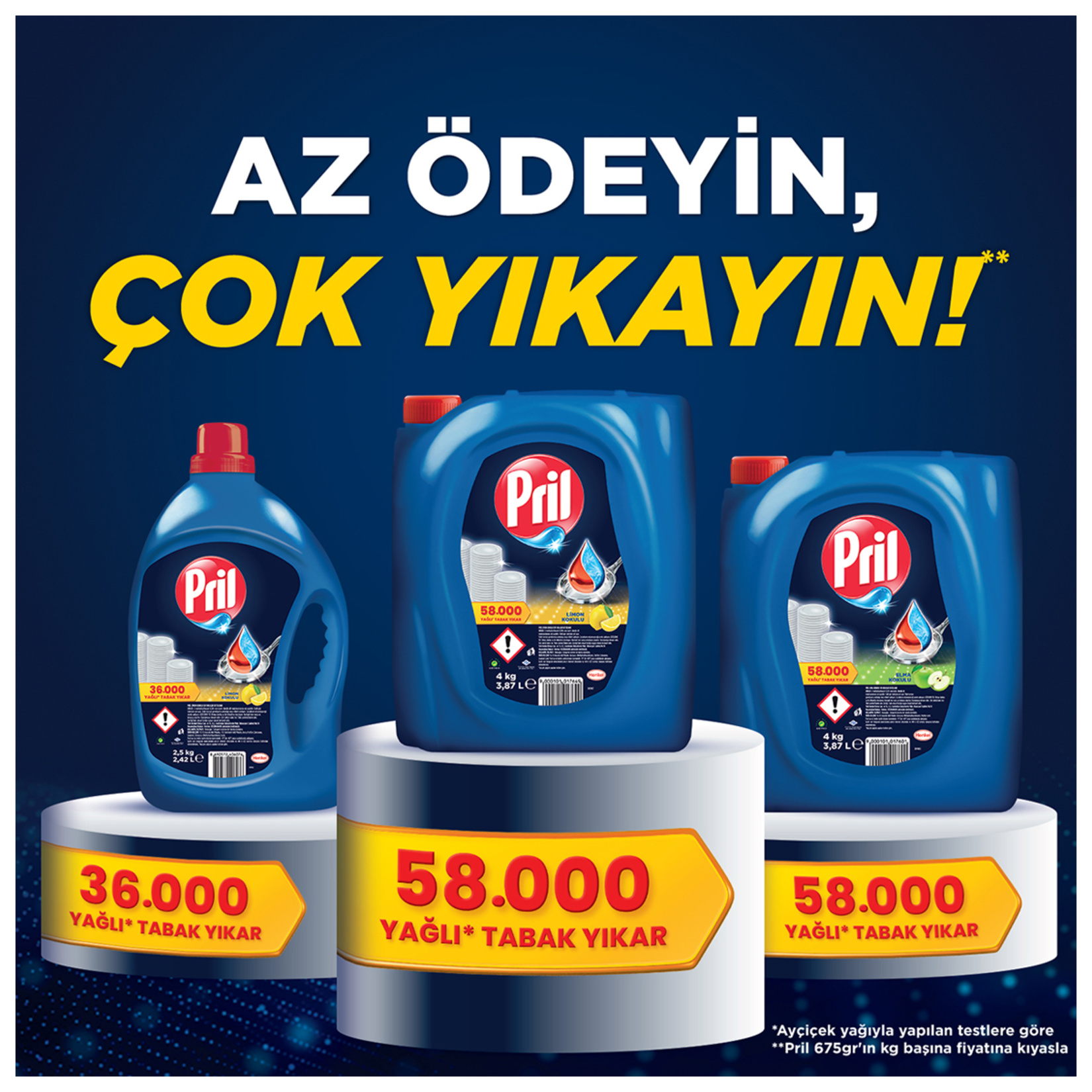 Pril Sıvı Bulaşık Deterjanı 4kg Limon - Görsel 3