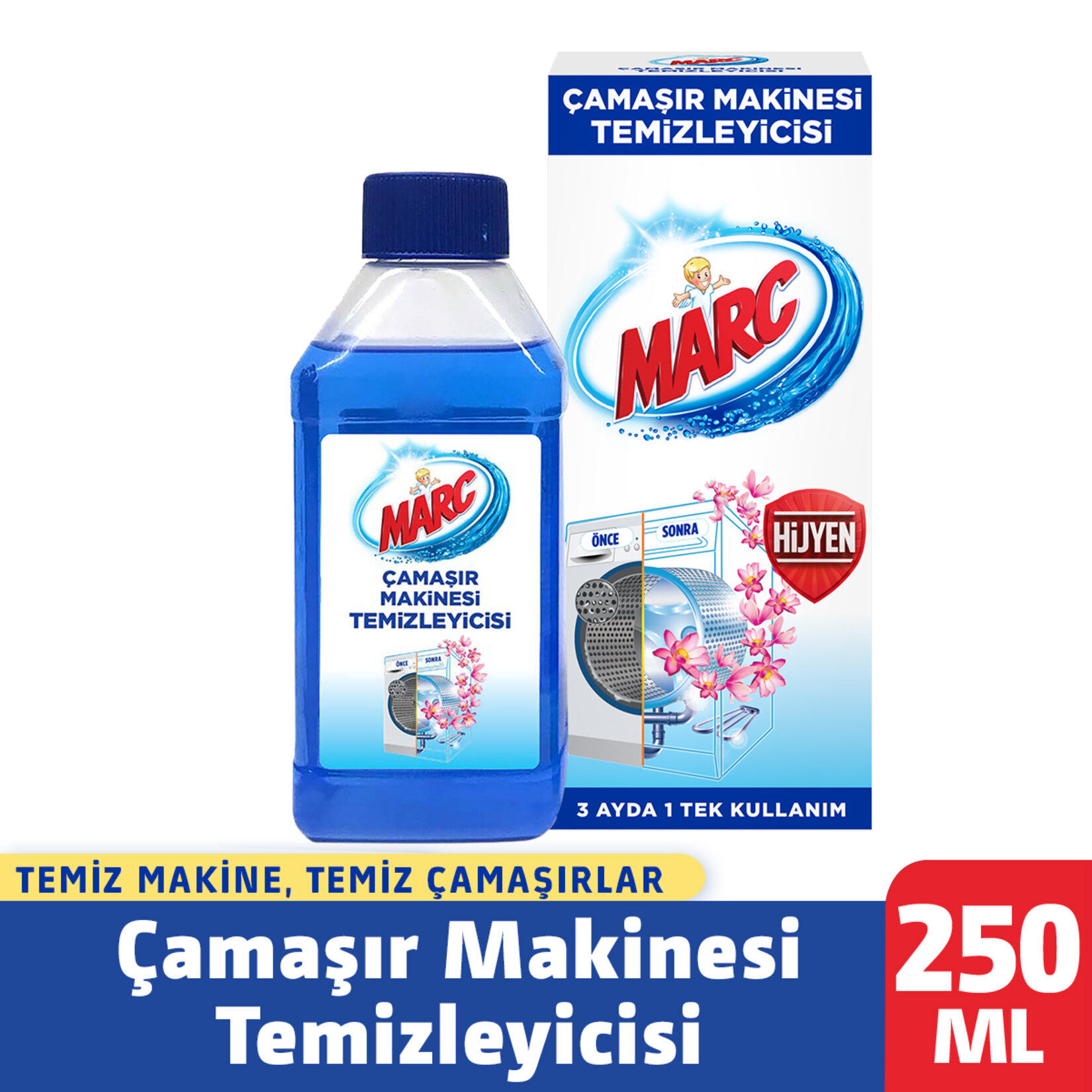 Marc Çamaşır Makinesi Temizleyici Tekli 250 Ml - Görsel 2