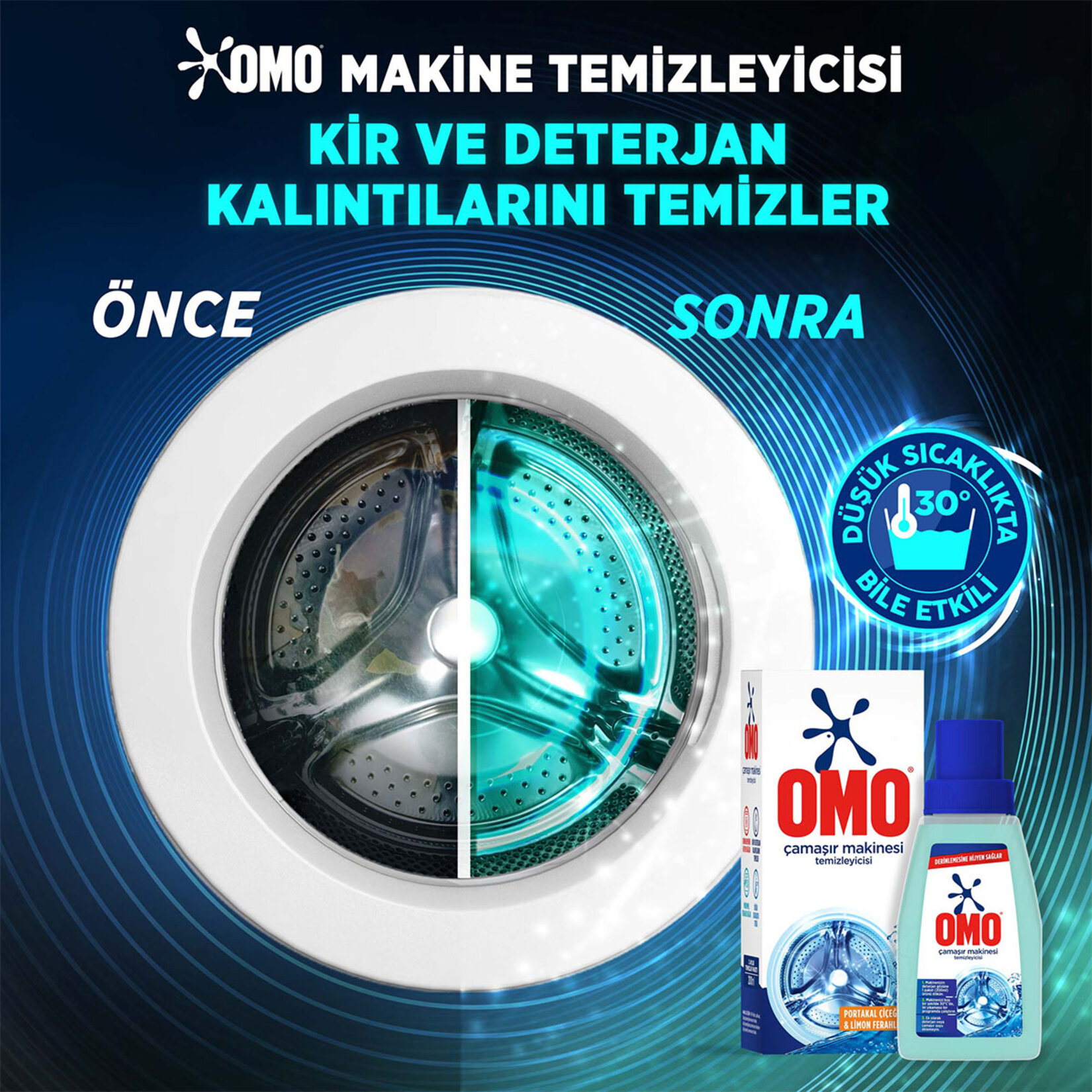 Omo Çamaşır Makinesi Temizleyicisi Derinlemesine Hijyen 200 ml - Görsel 3