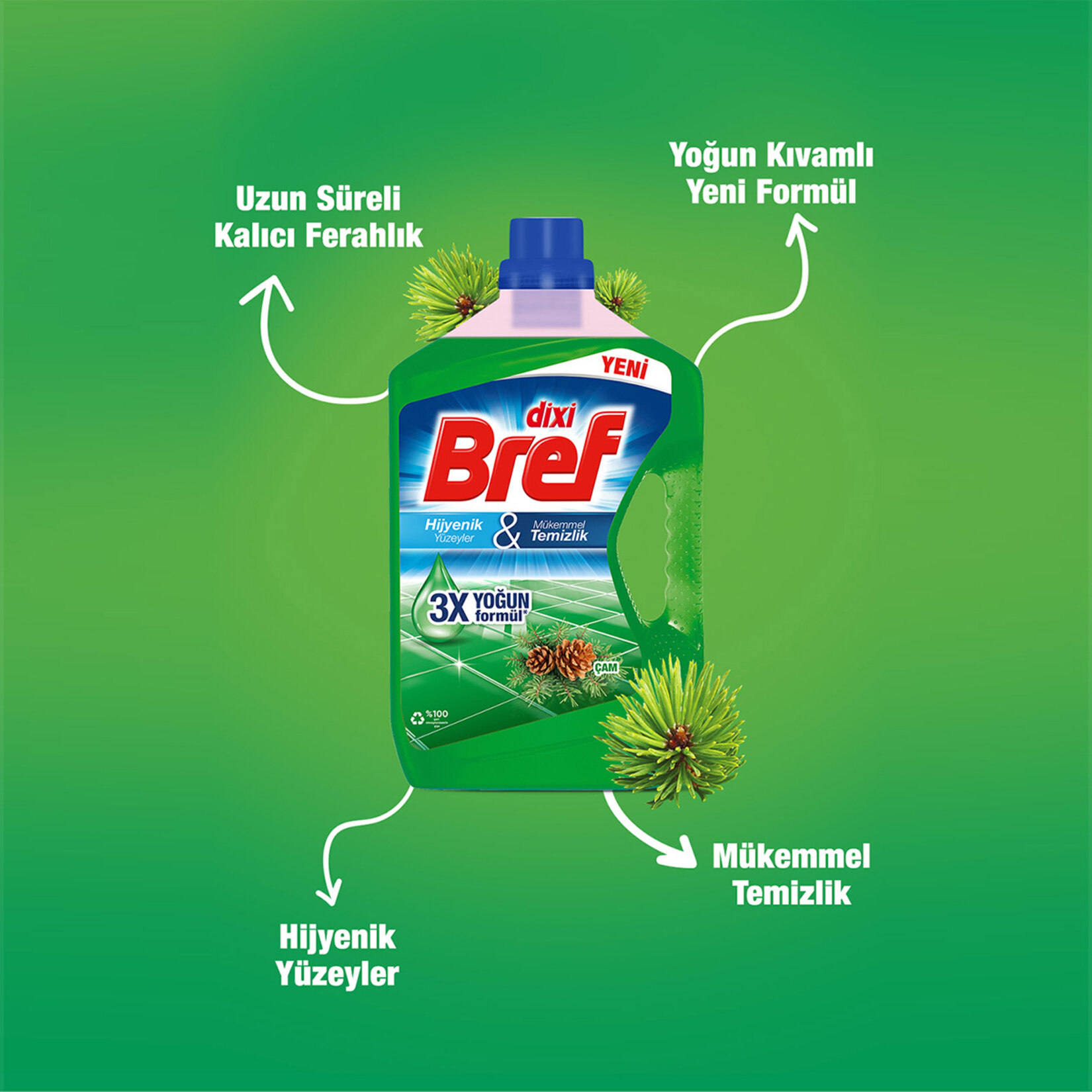 Dixi Bref Çam Yüzey Temizleyici 2.5L - Görsel 2