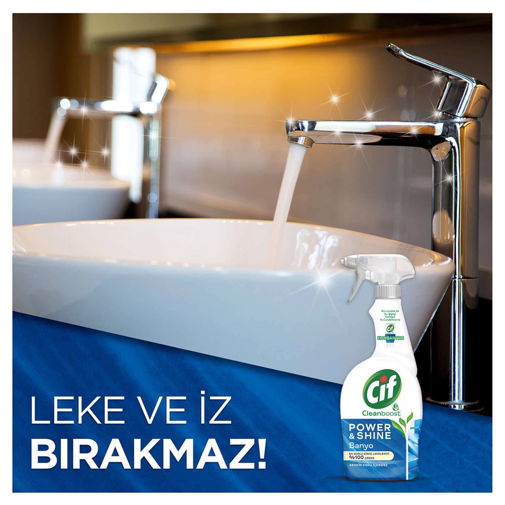 Cif Power & Shine Sprey Banyo Kireç Çözücü 2 x 750 Ml - Görsel 5