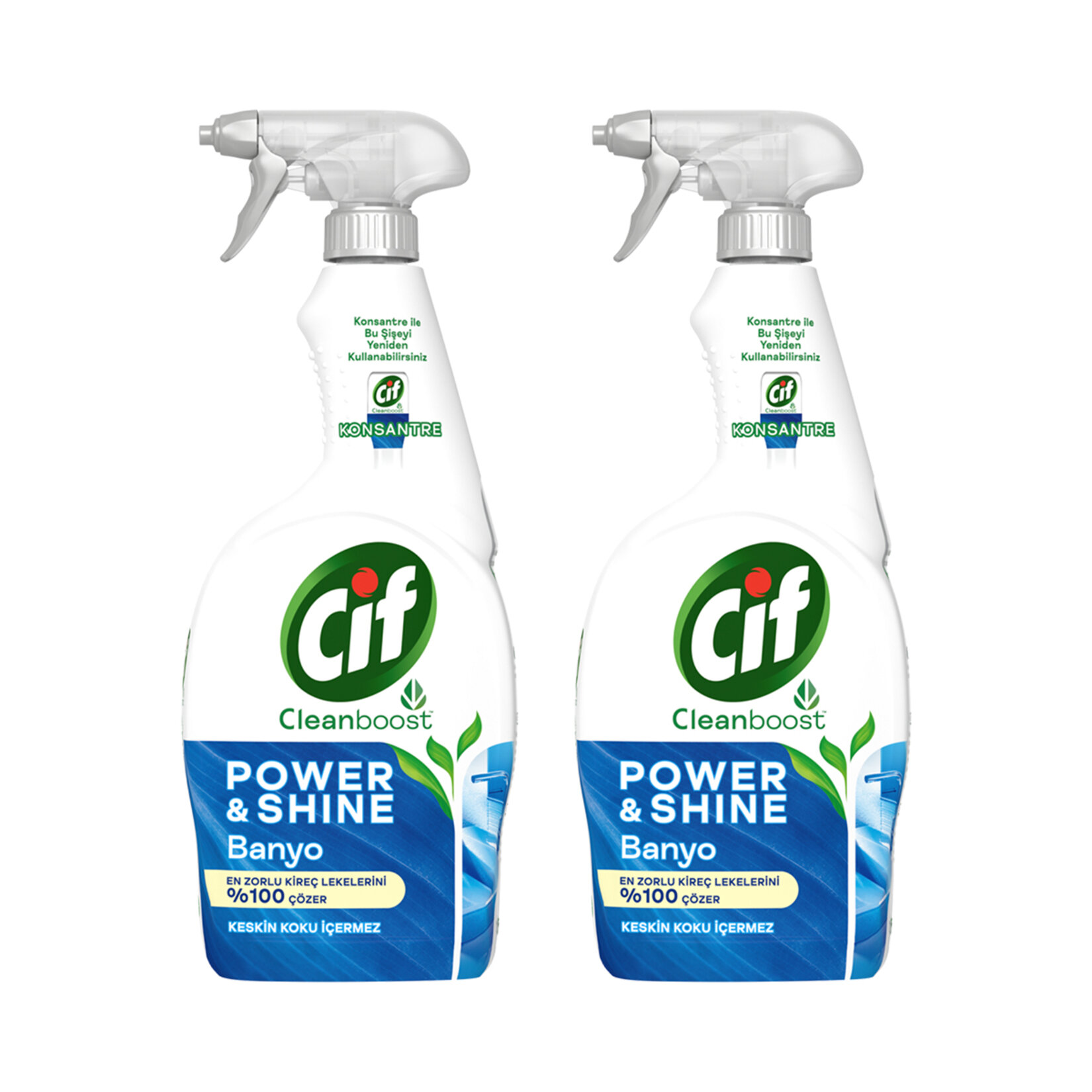 Cif Power & Shine Sprey Banyo Kireç Çözücü 2 x 750 Ml - Görsel 2