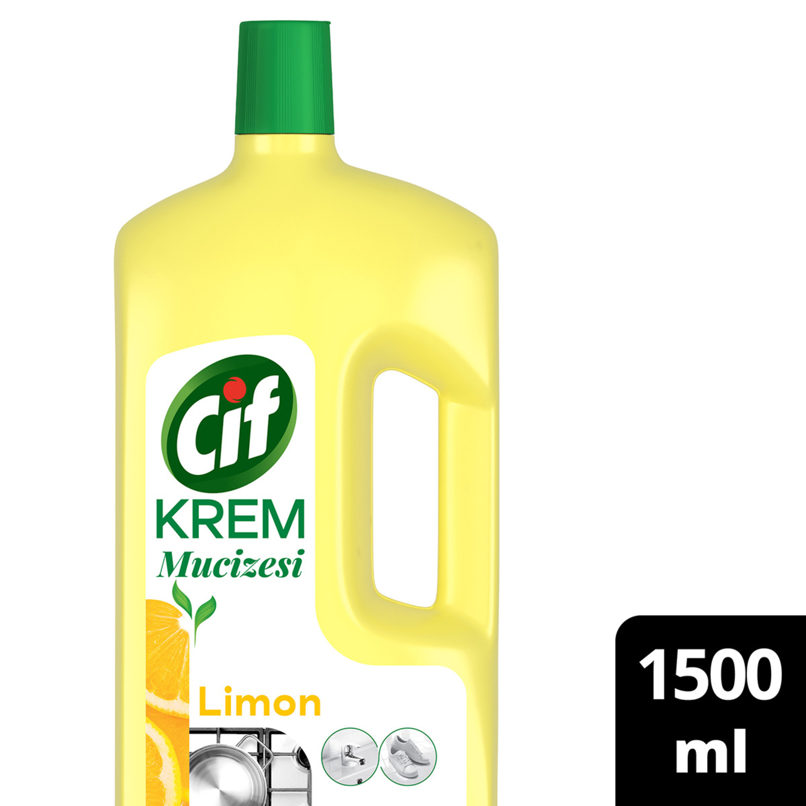 Cif Krem Yeni Nesil Yüzey Temizleyici Limon 1500 Ml - Görsel 2