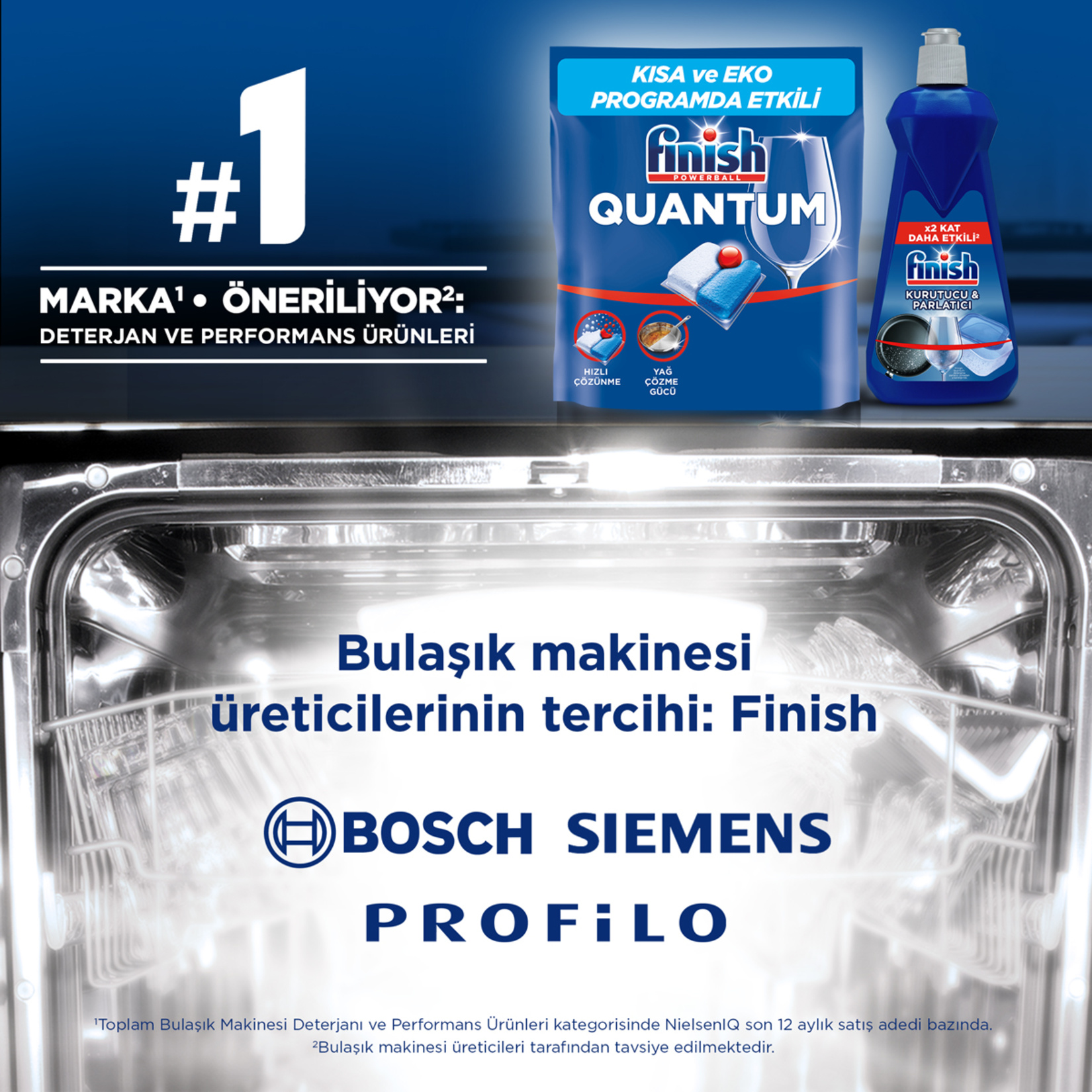 Finish Quantum 30 Kapsül Bulaşık Makinesi Deterjanı Tableti - Görsel 4