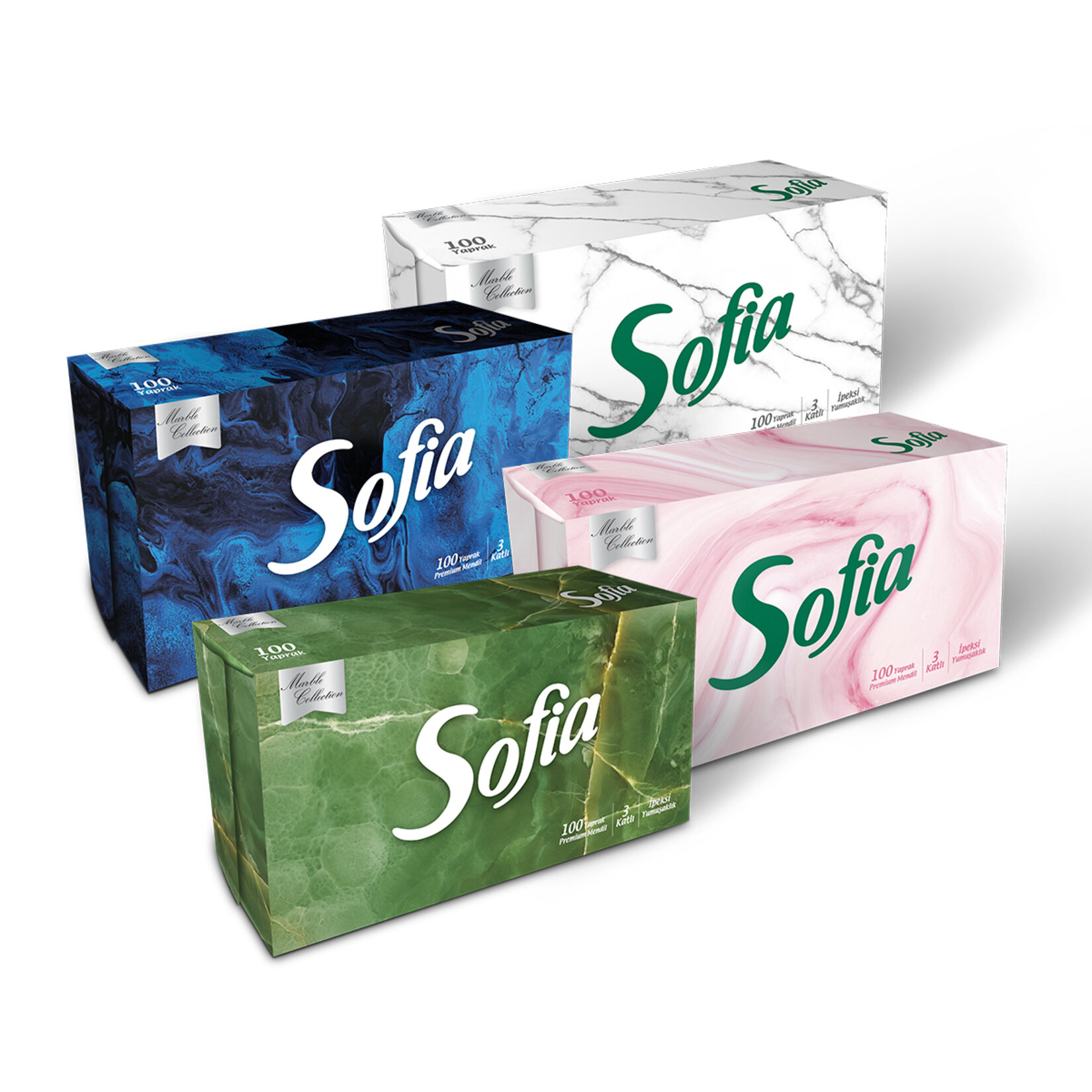Sofia Kutu Mendil 100'lü