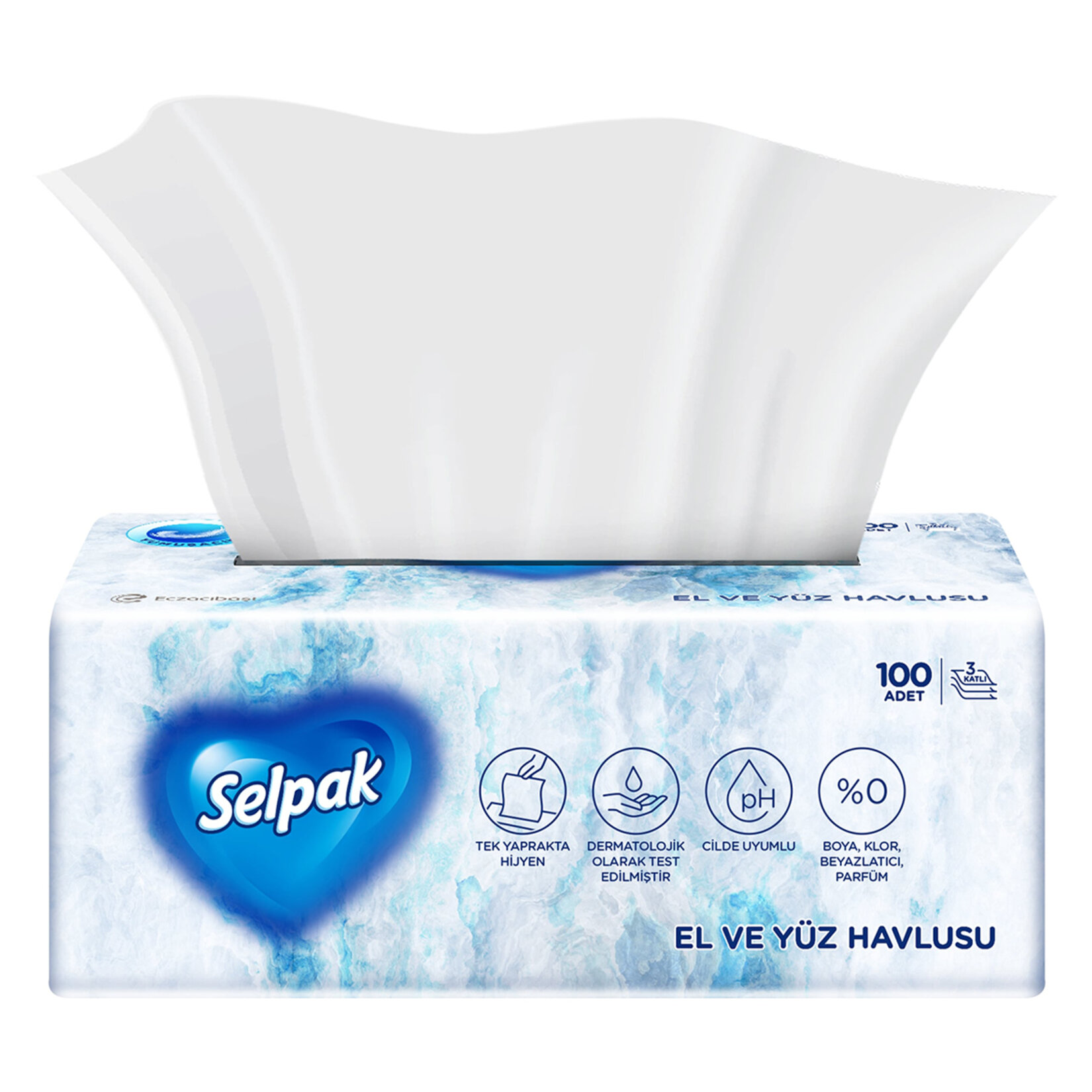 Selpak El Yüz Havlusu 100'lü - Görsel 1
