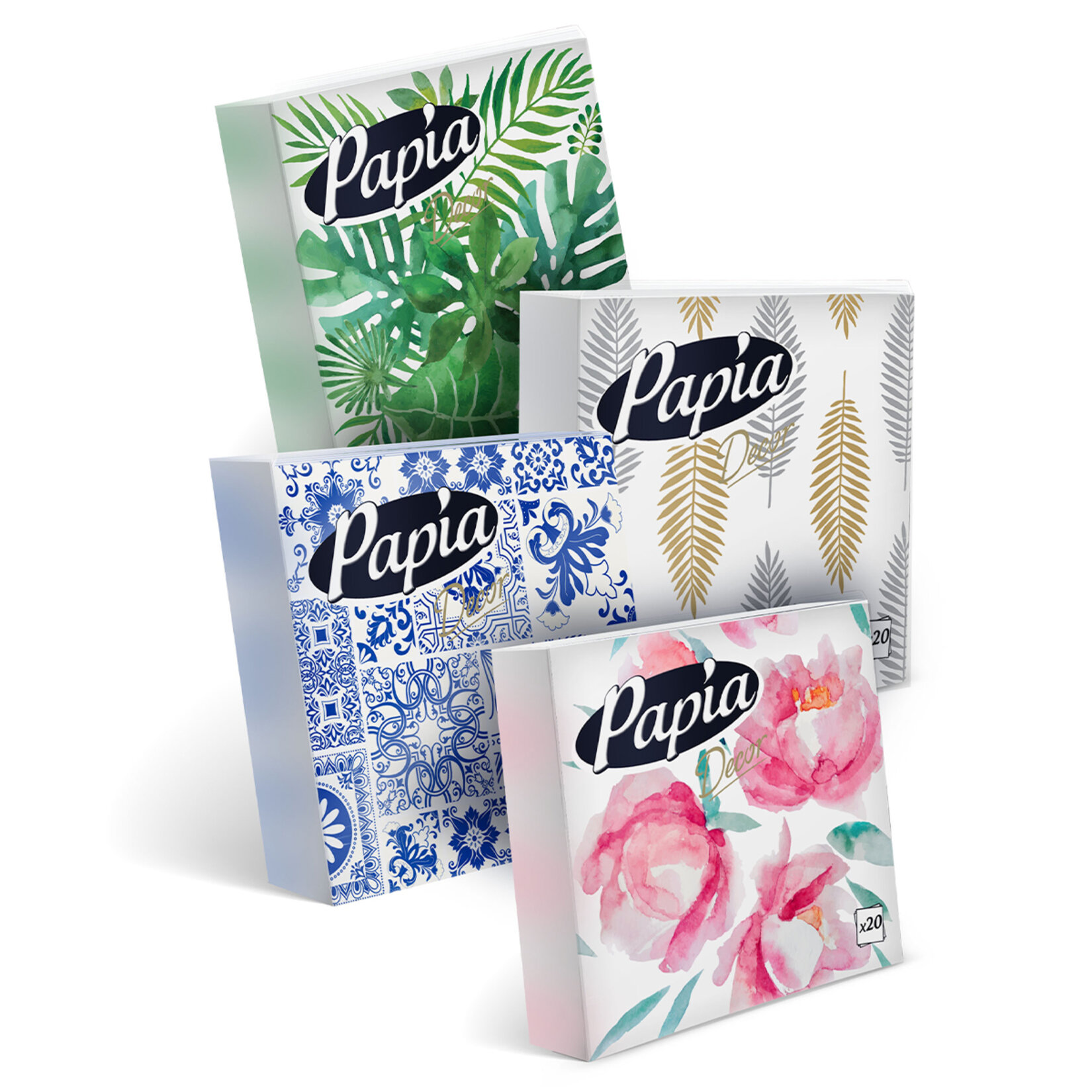 Papia Decor Desenli Peçete 20'li