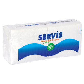 Servis Peçete Beyaz 200'lü