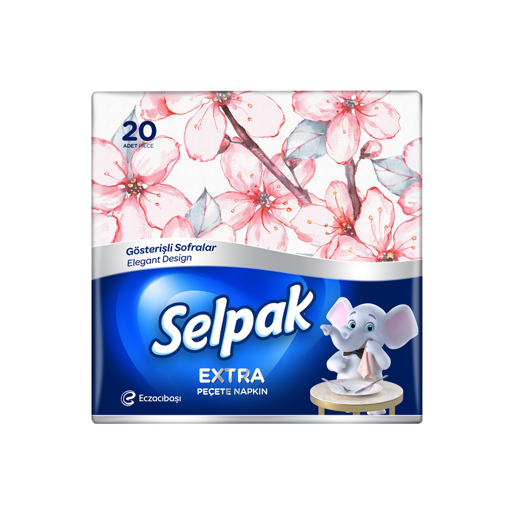 Selpak Extra Desenli Peçete 20'li - Görsel 1