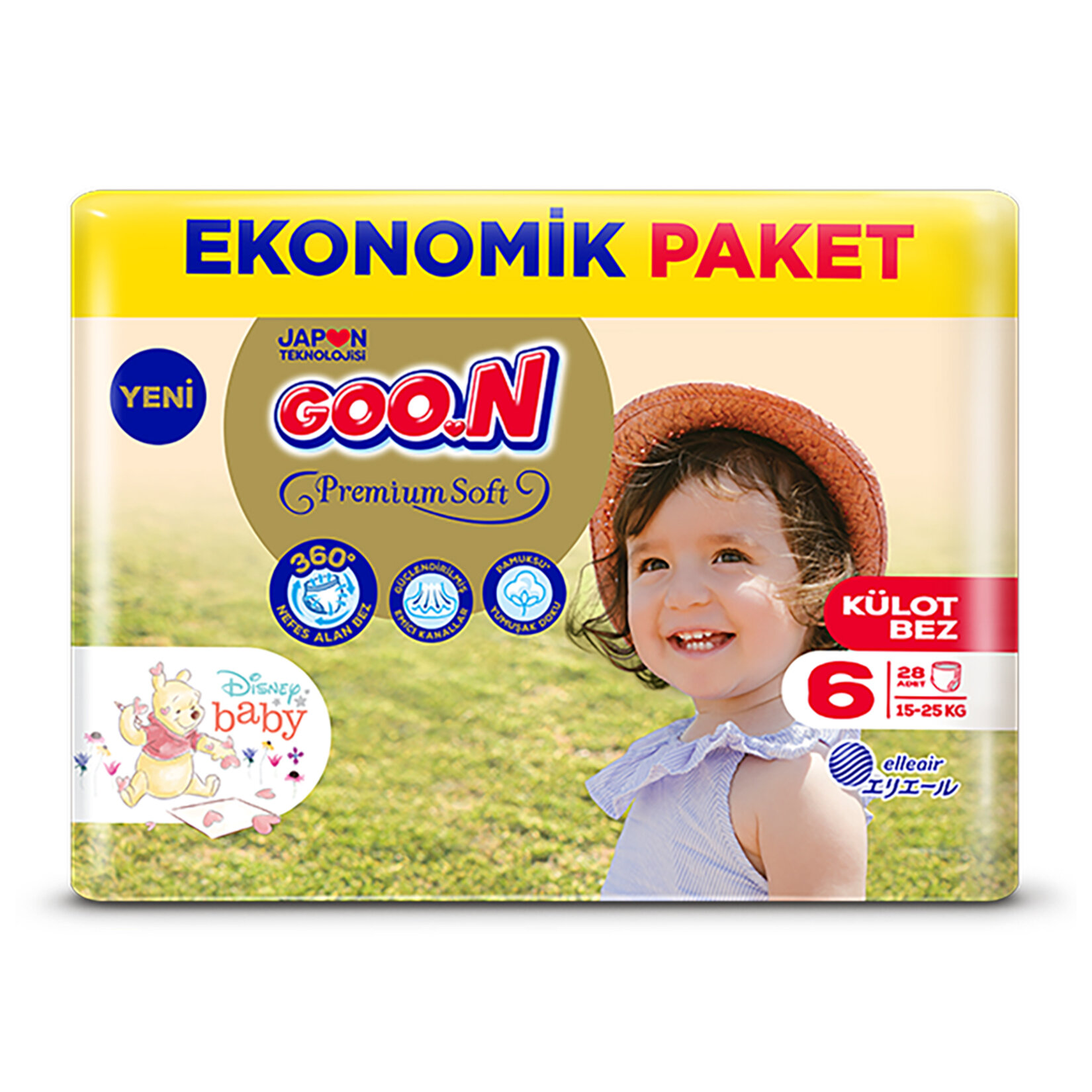 Goon Premium Soft Külot Bez 6 Bedene 28 Adet 15-25 Kg