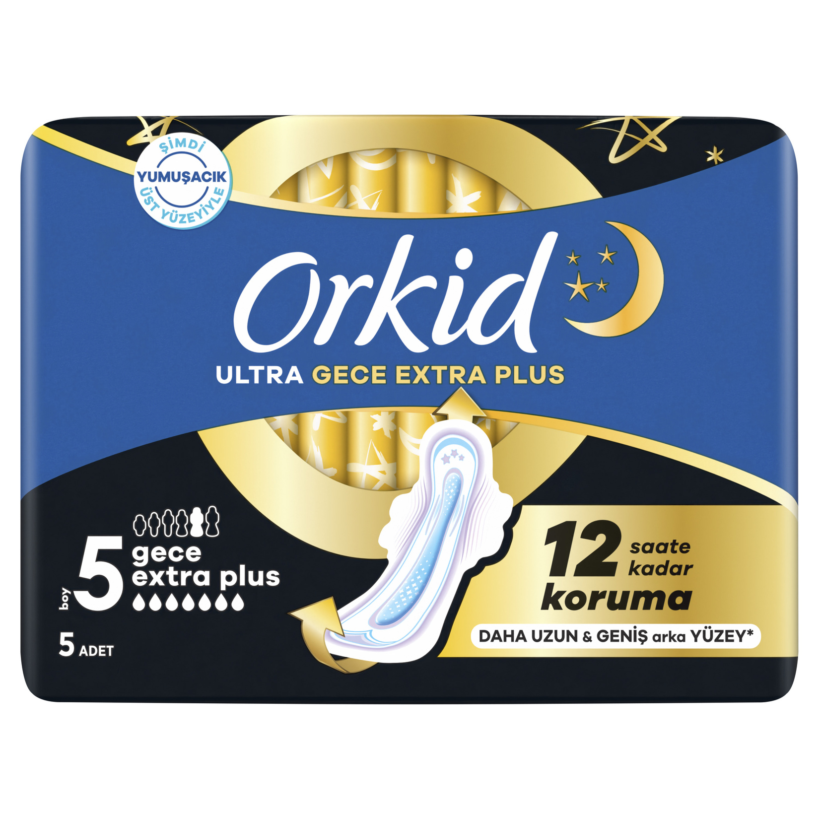 Orkid Ultra Extra Tekli Gece Extra Plus 5'li - Görsel 1