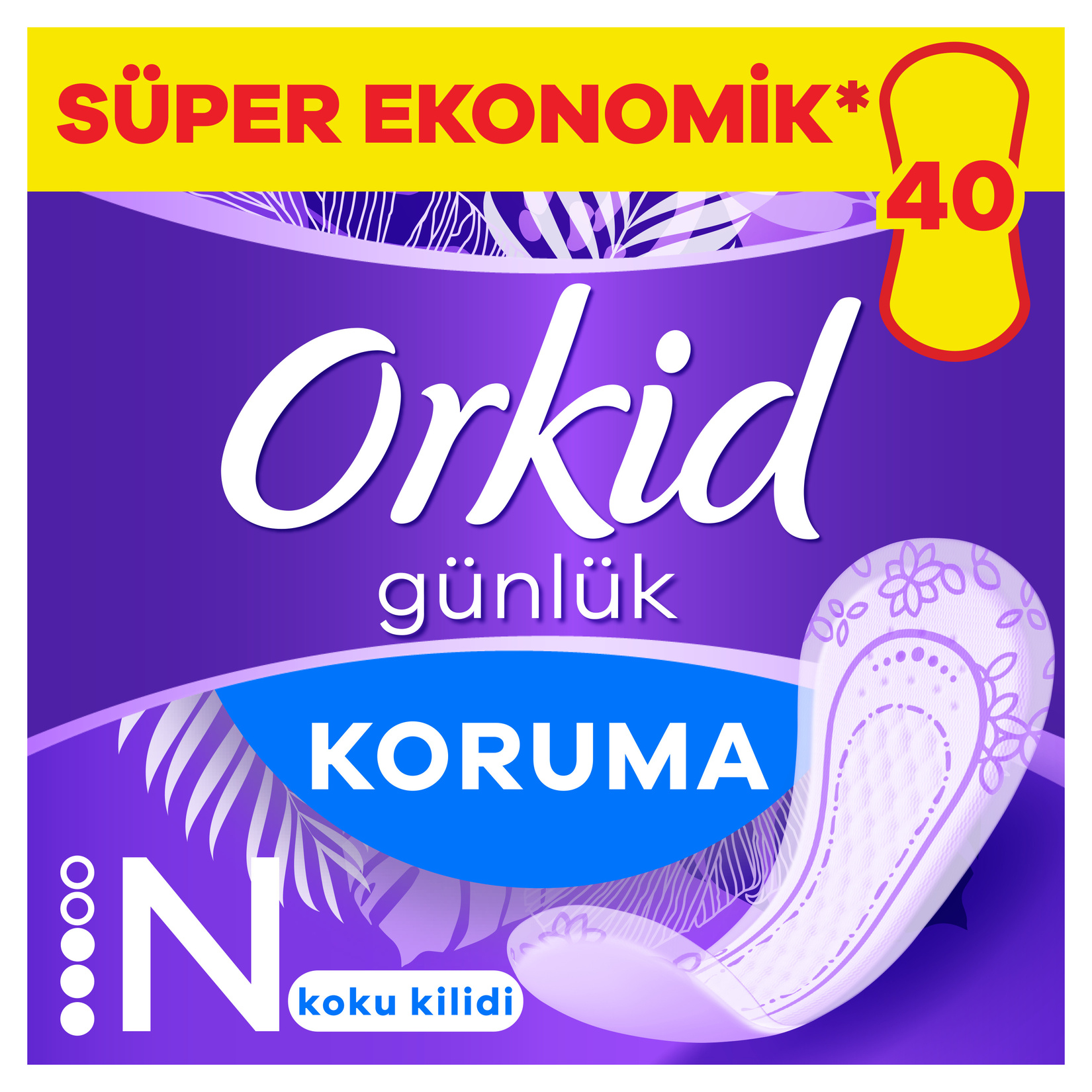 Orkid Günlük Koruma Ekonomik Normal 40'lı - Görsel 2