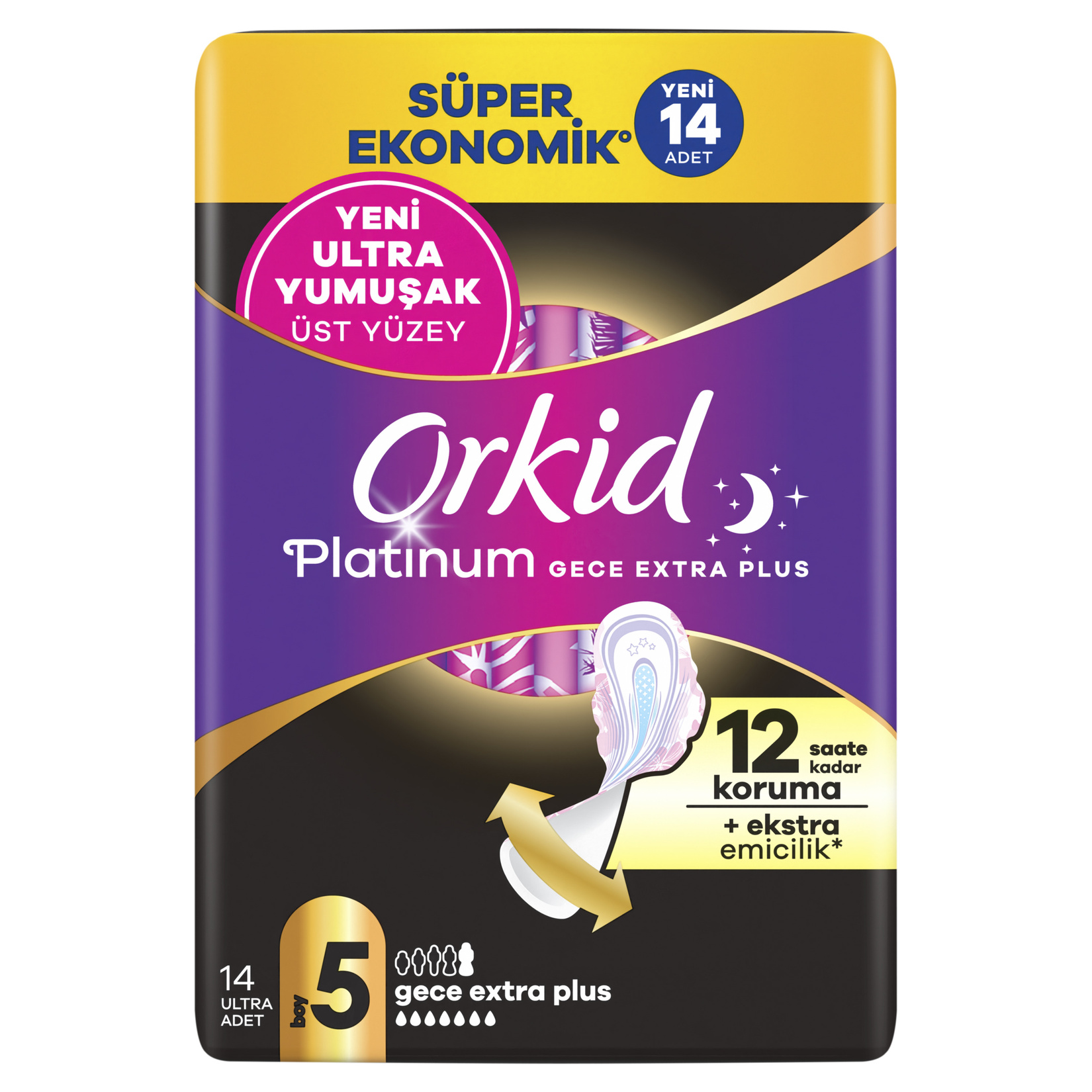 Orkid Platinum Gece Ekstra Plus 14'lü - Görsel 1