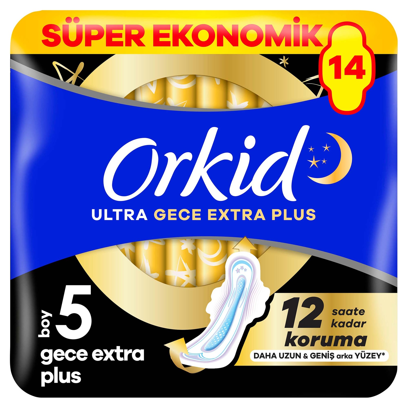 Orkid Ultra Gece Ekstra Plus 14'lü - Görsel 1