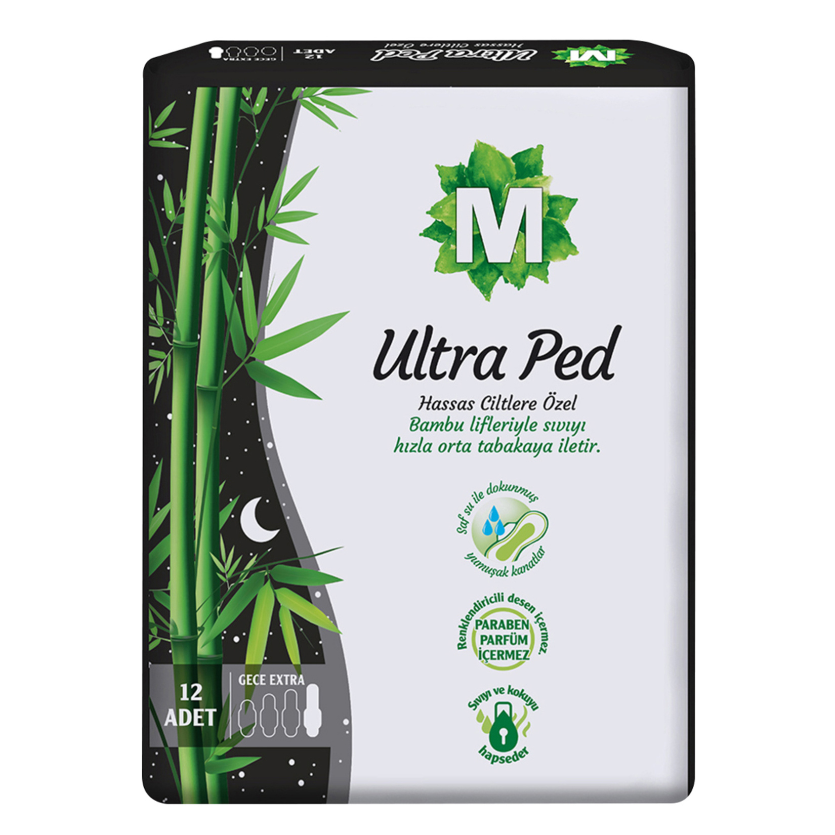 Migros Ultra Hijyenik Ped Gece Extra 12'li
