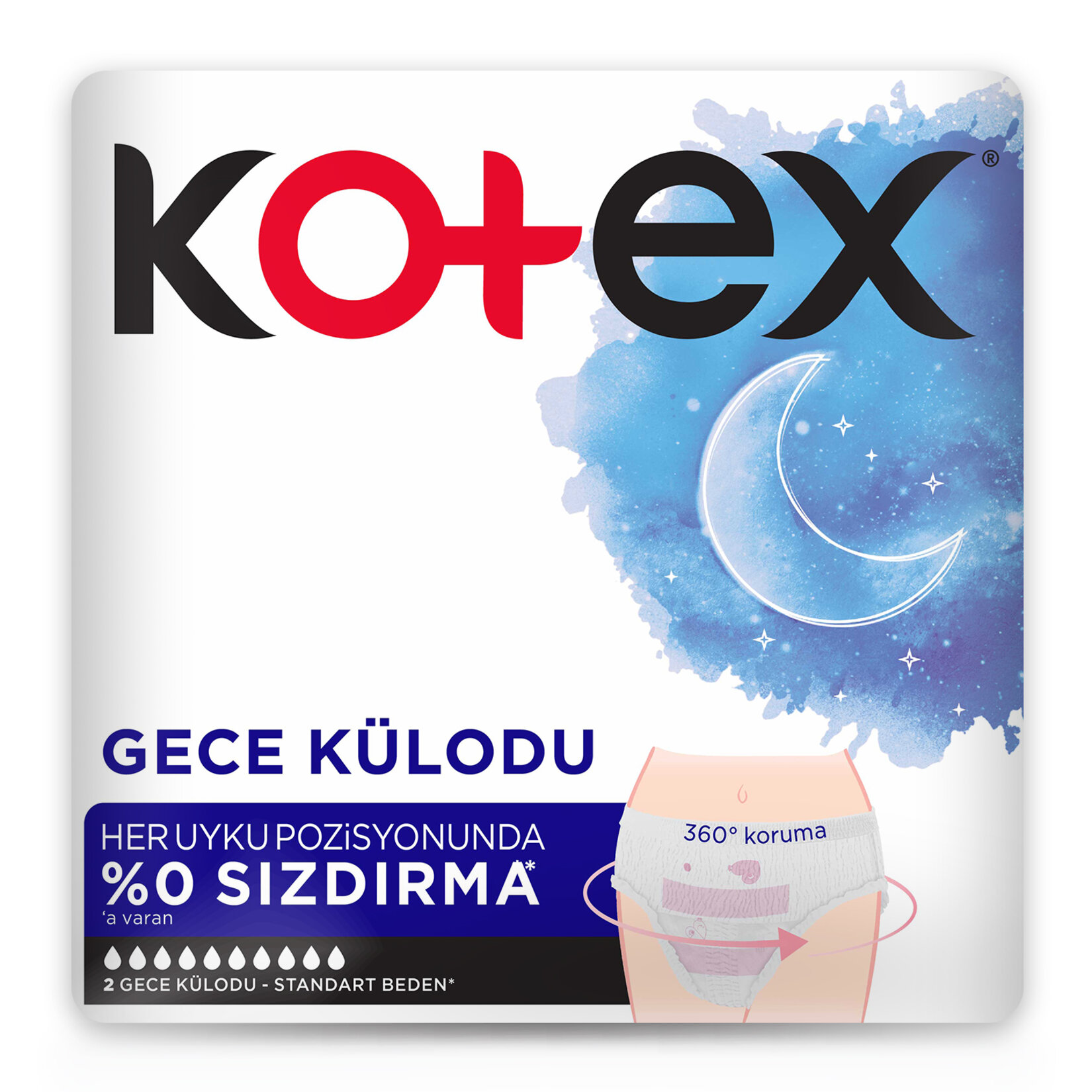 Kotex Regl Gece Külodu 2'li - Görsel 2