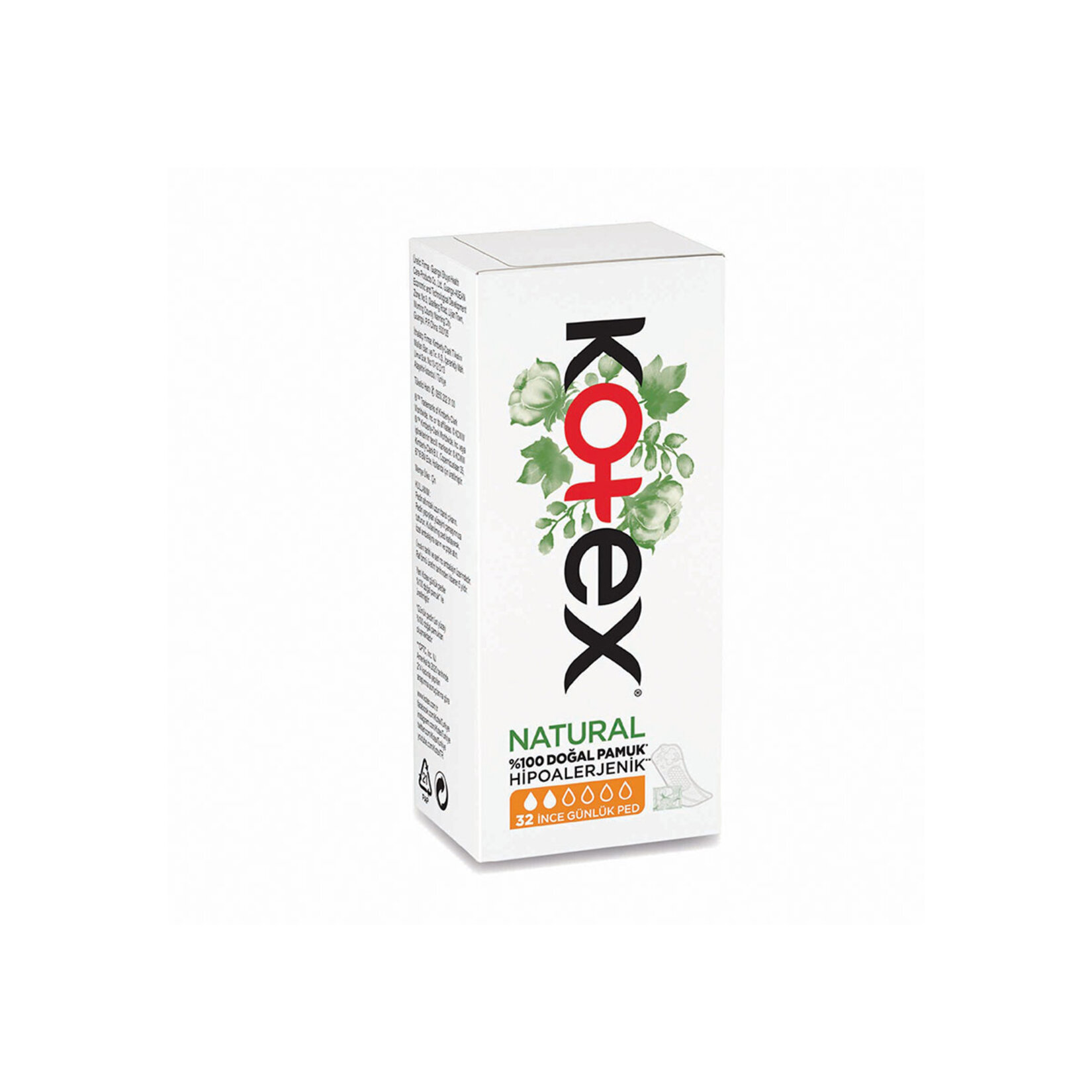 Kotex Natural İnce Günlük Ped 32'li - Görsel 1
