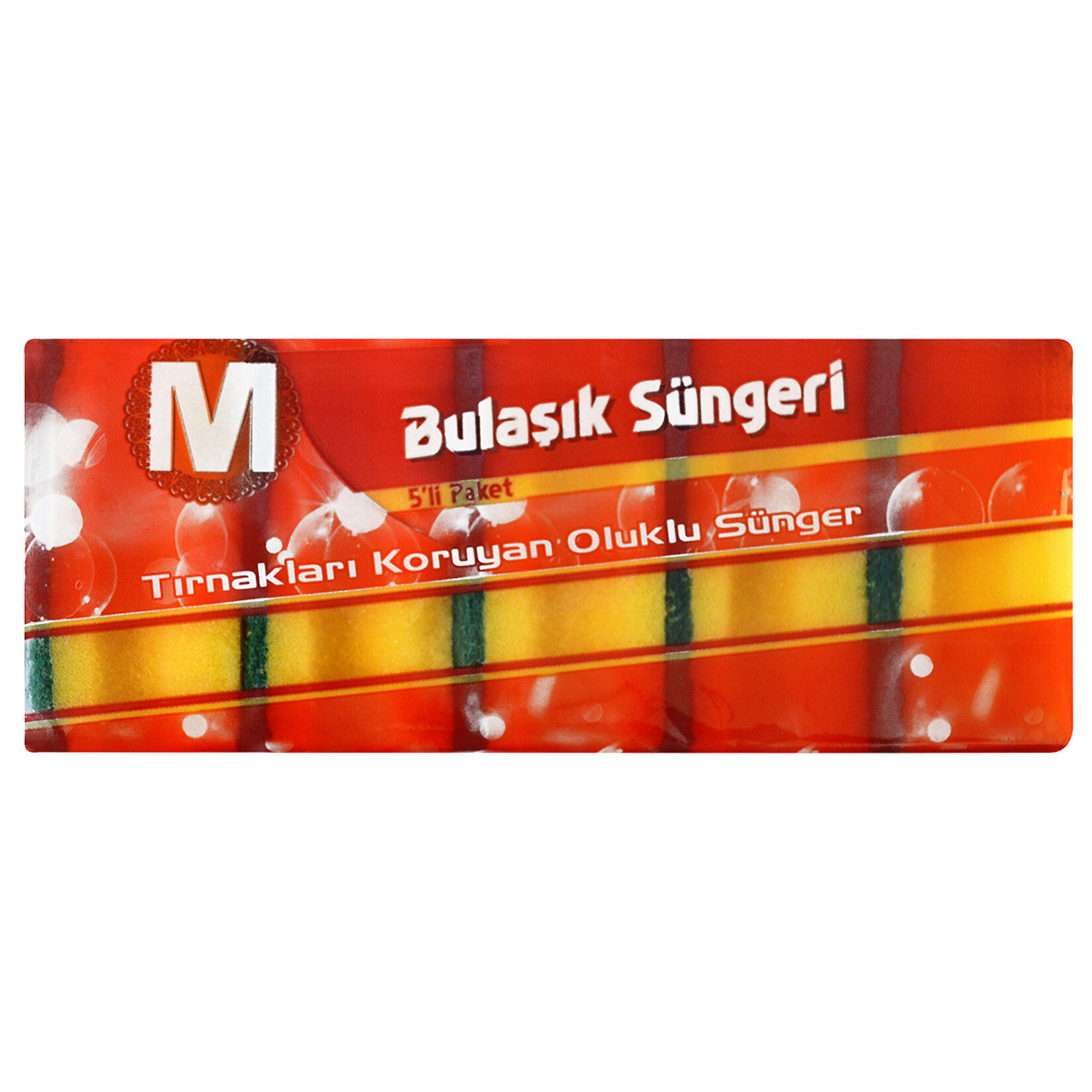 Migros Bulaşık Süngeri - Oluklu 5'li - Görsel 1