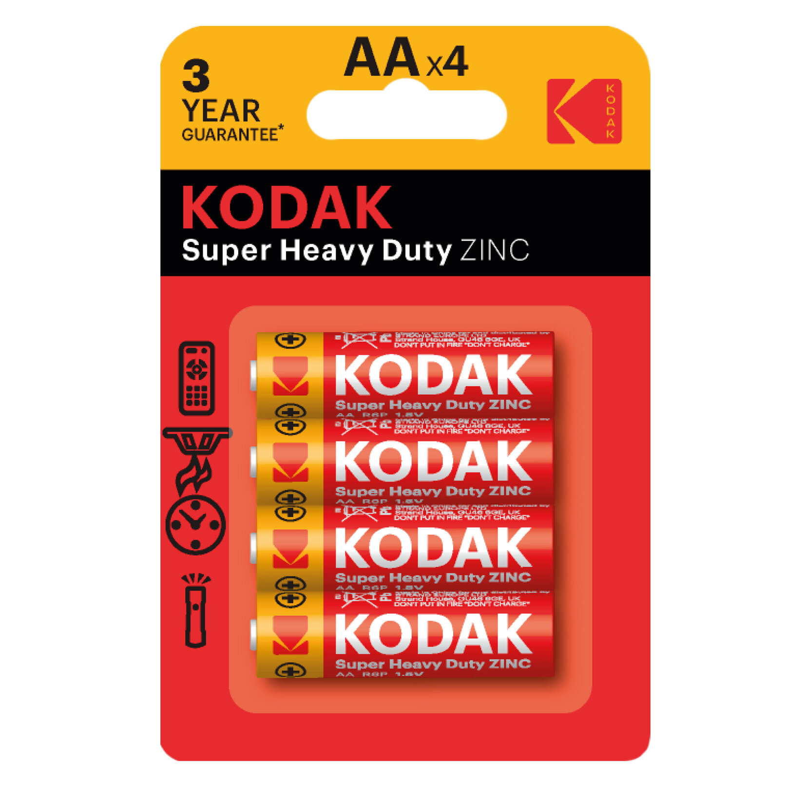 Kodak Çinko Karbon Kalem Pil Blister AA 4'lü - Görsel 1