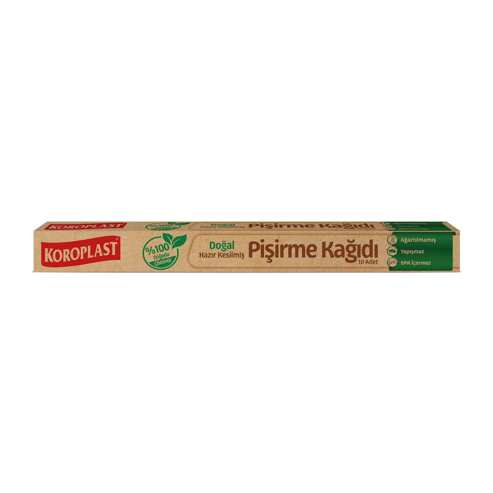 Koroplast Doğal Pişirme Kağıdı Hazır Kesim 10'lu - Görsel 1
