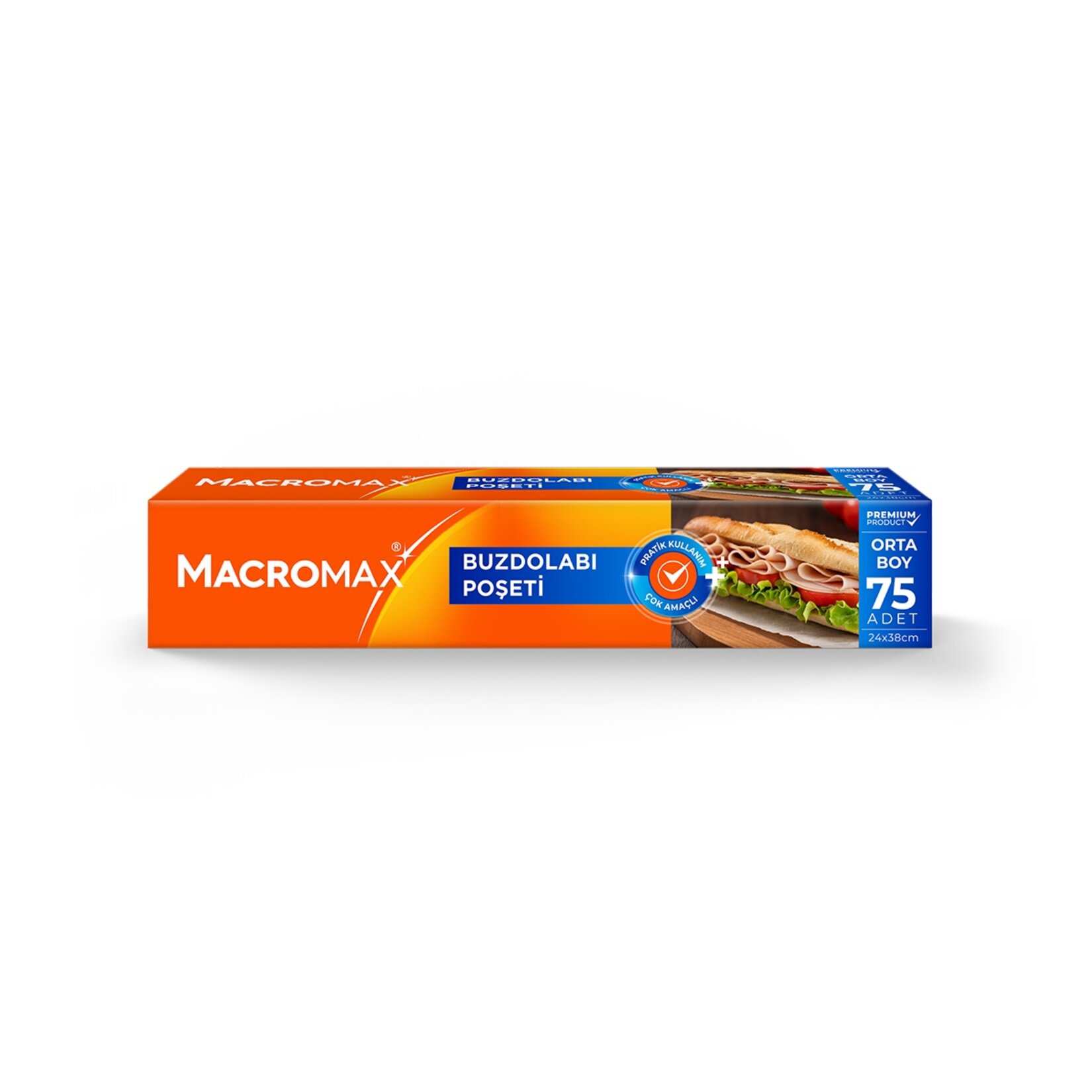 Macromax Buzdolabı Poşeti Orta Boy 75'li