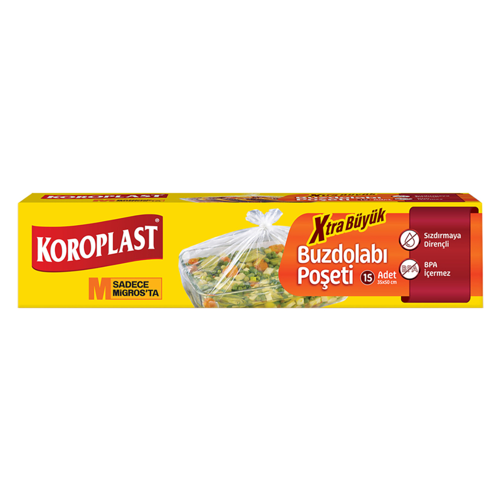Koroplast Extra Büyük Buzdolabı Poşeti 15'li - Görsel 1