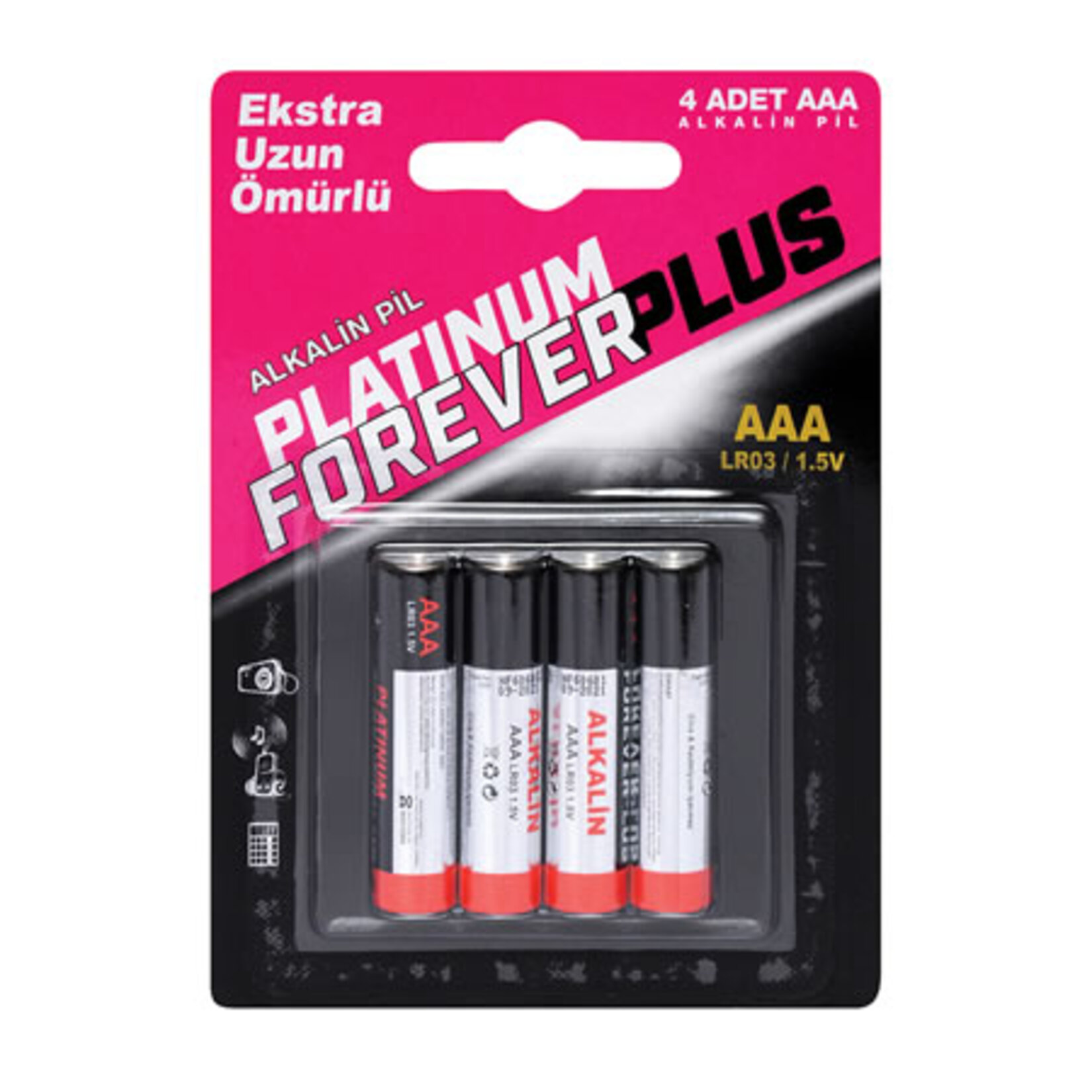 Forever Plus Platınum Alkalin İnce Pil 4'lü - Görsel 1