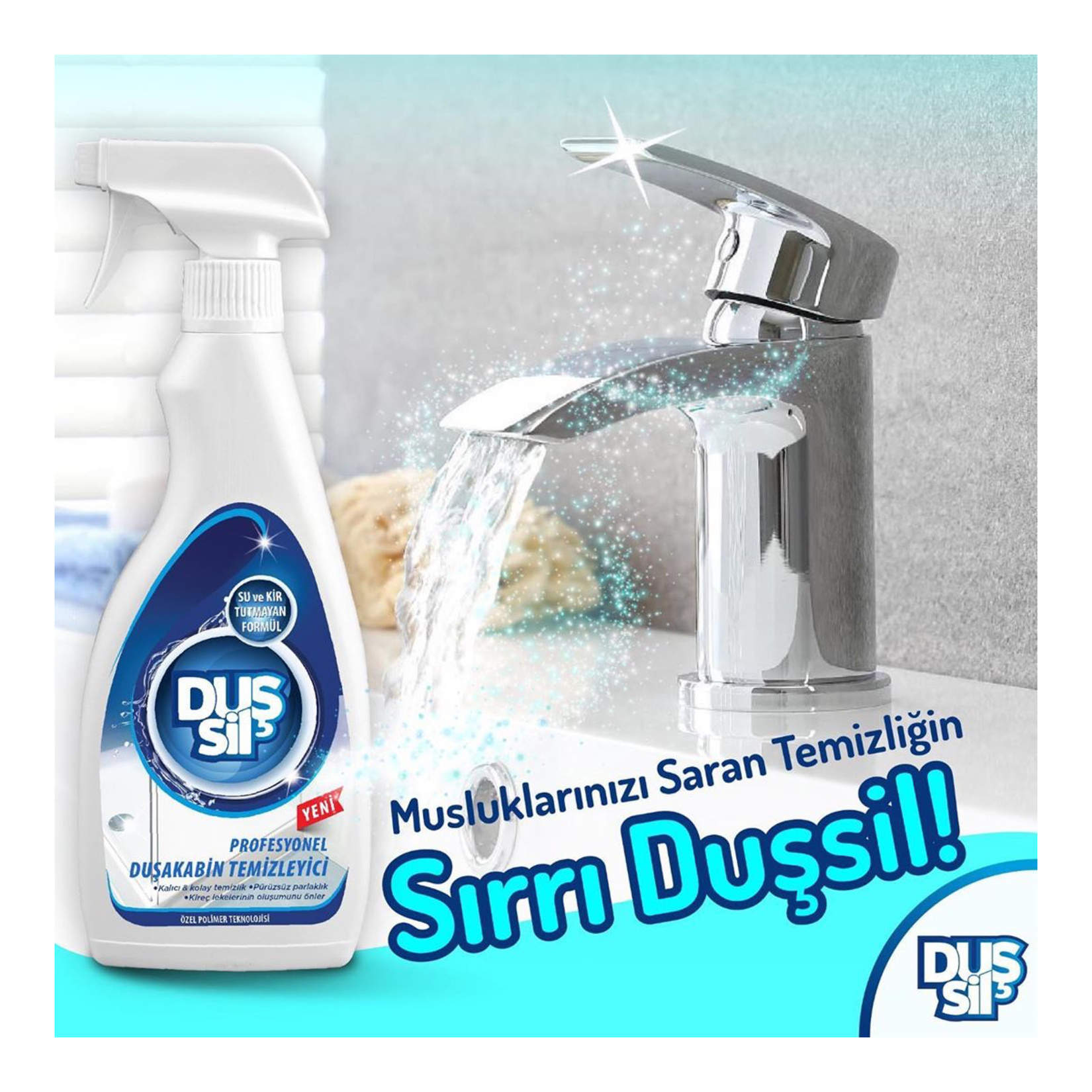 Duşsil Profesyonel Duşakabin Temizleyici 500 Ml - Görsel 5