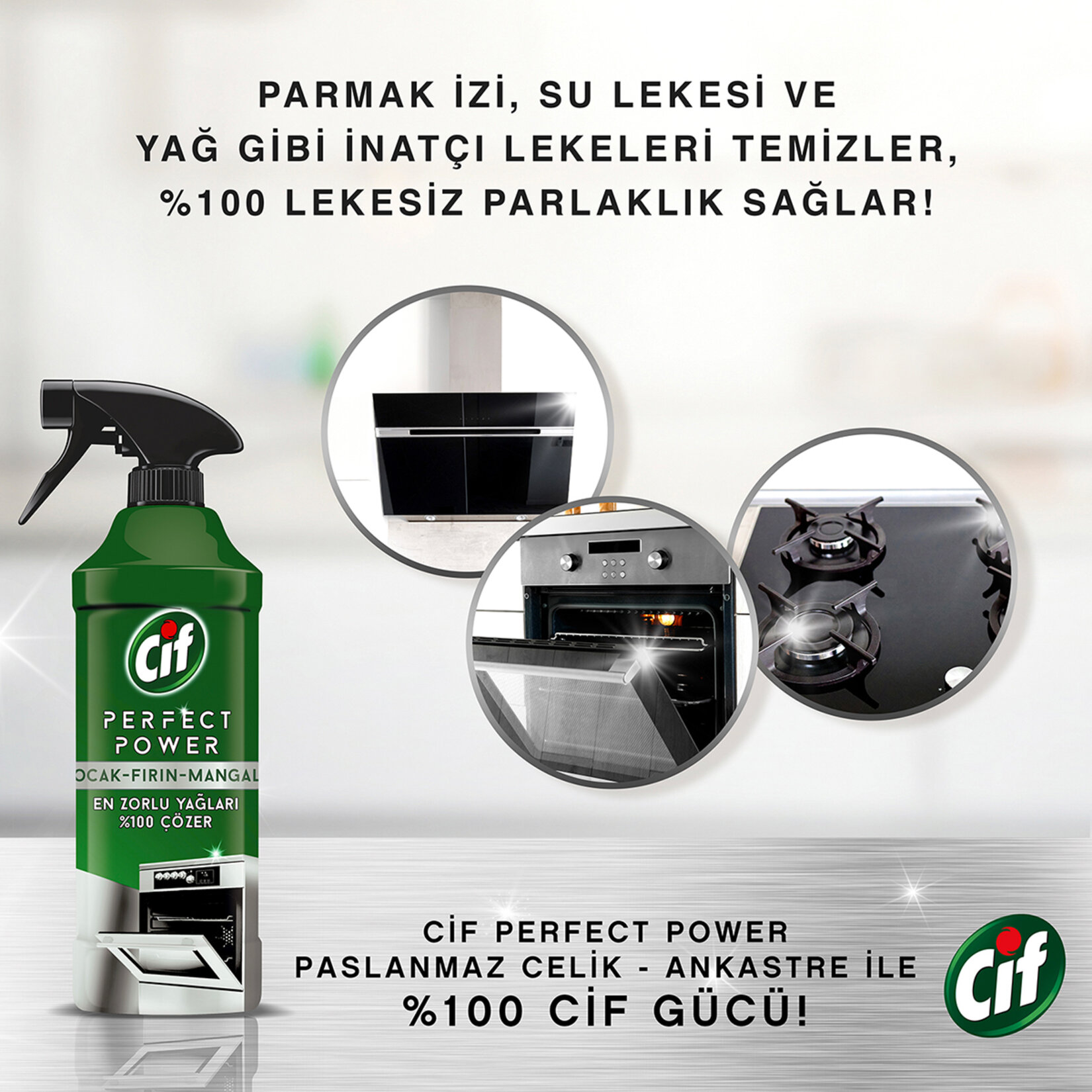 Cif Perfect Power Sprey Ocak&Fırın 435 Ml - Görsel 3