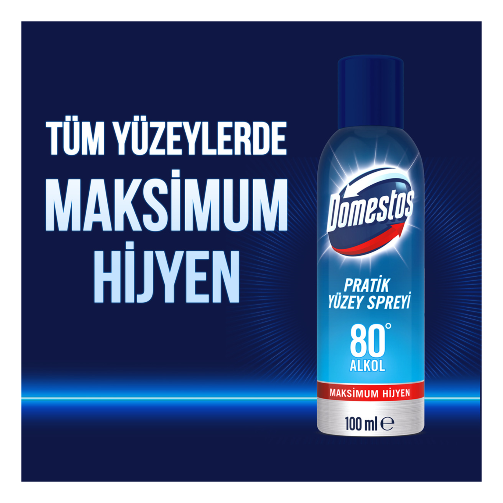 Domestos Pratik Yüzey Spreyi Maksimum Hijyen Alkol Bazlı 100 Ml - Görsel 3