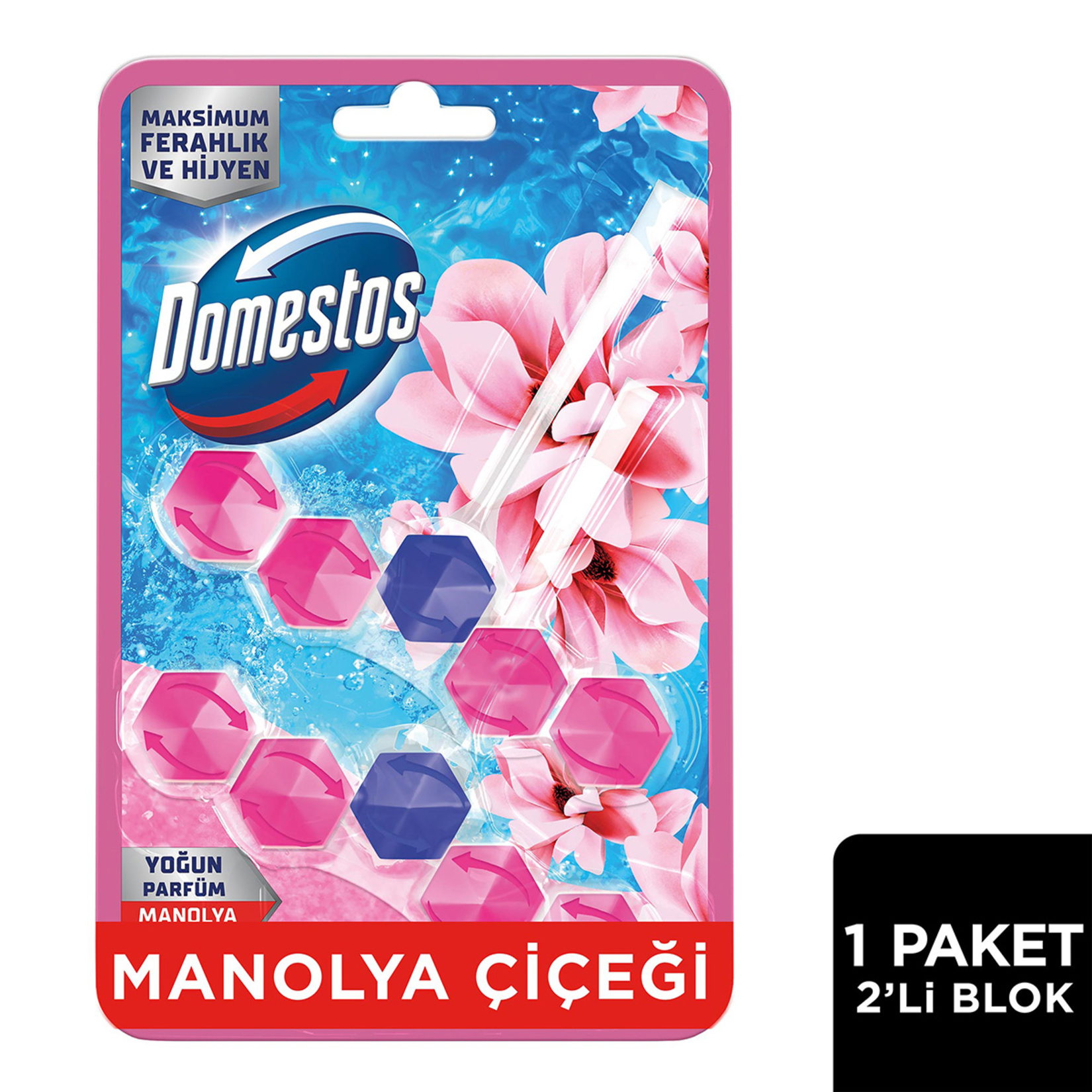 Domestos Wc Blok Manolya Ferahlığı 2 x 50 G - Görsel 2